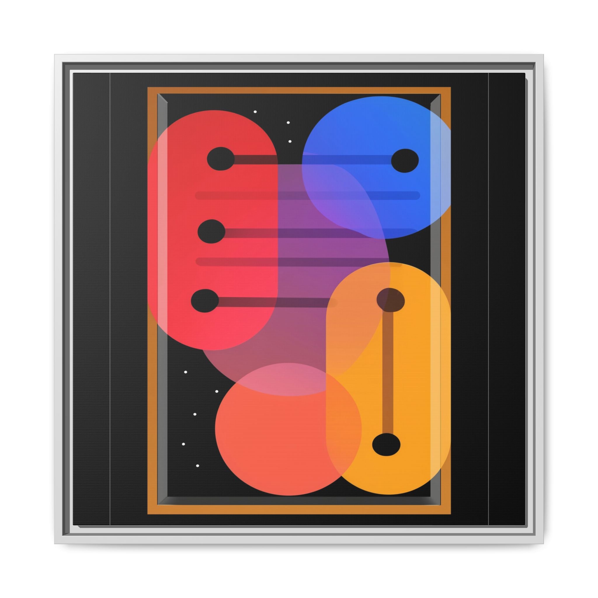 Celestial Geometry: Organic Shapes in Motion, Digital Abstract Composition, Vibrant Color Intersections   |   Custom Orders Accepted