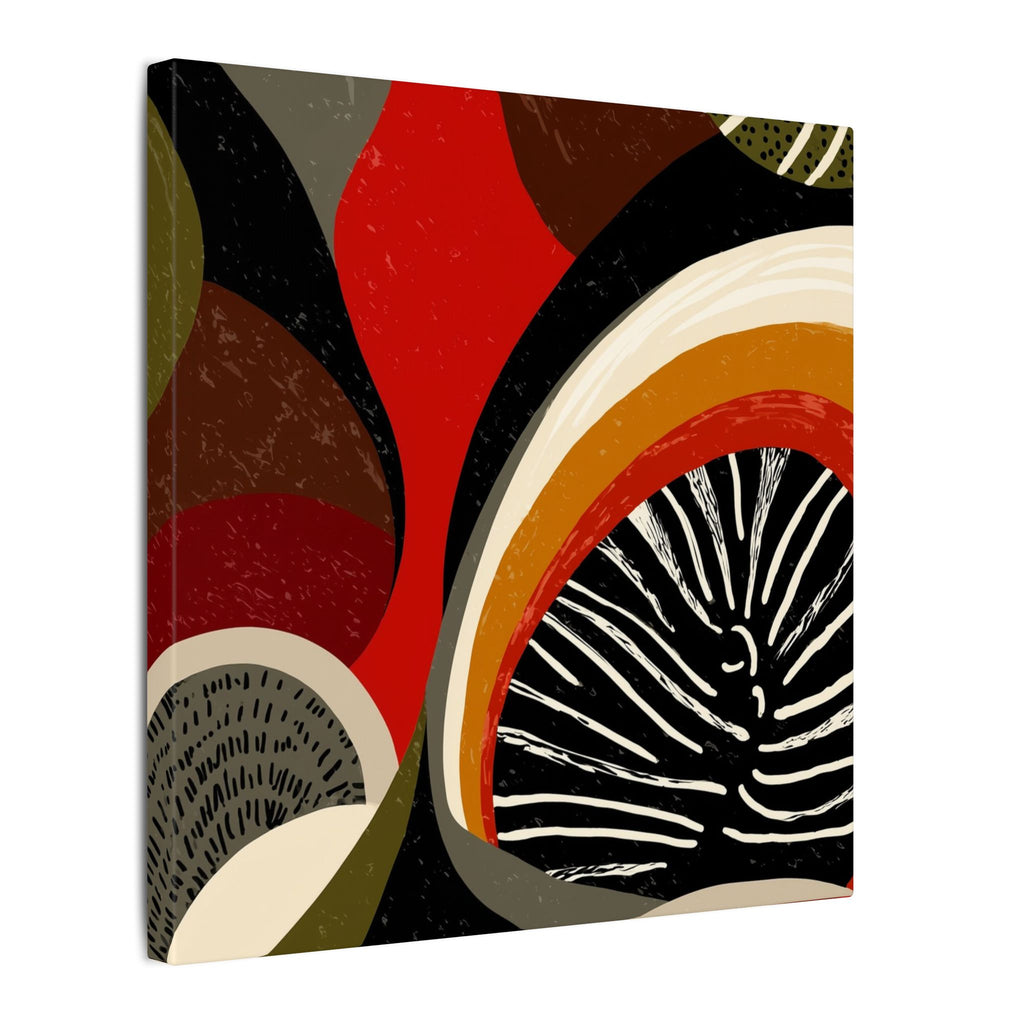 Harmonic Convergence: Organic Geometry, Mid-Century Modern Abstract, Earthy Palette Composition   |   Custom Orders Accepted