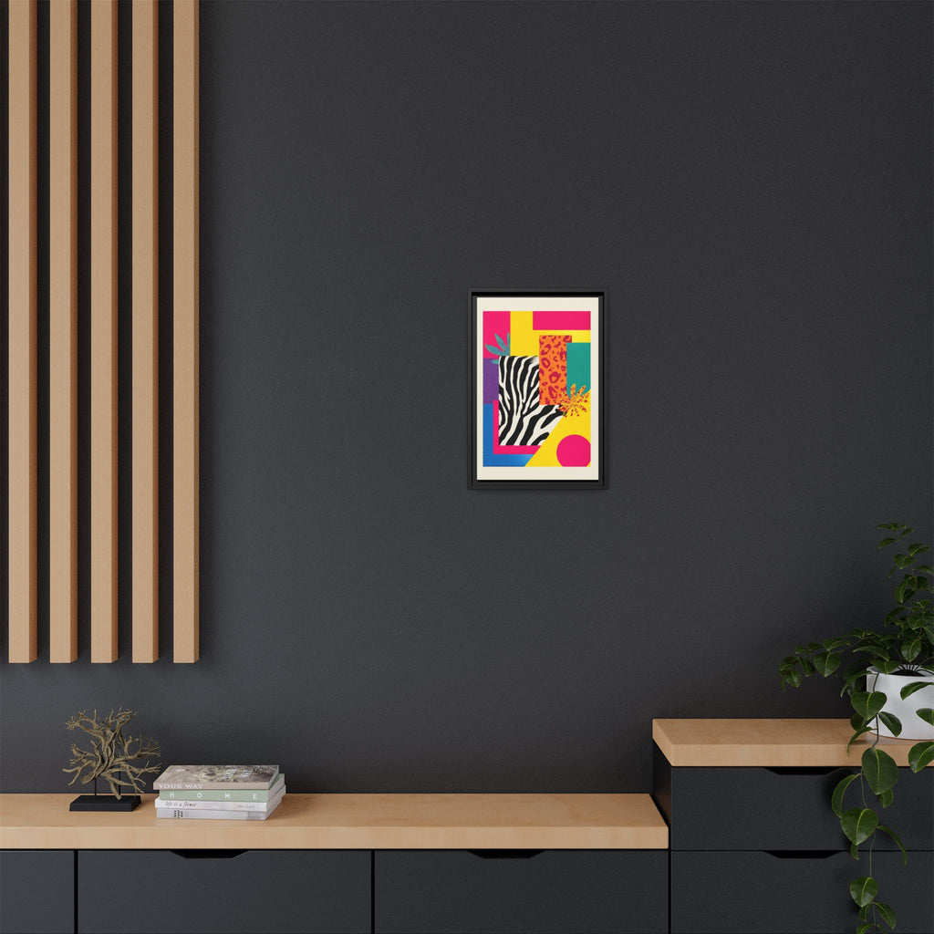 Zebra Stripes & Leopard Spots: 80s Pop Art Design, Memphis Style Graphic, Geometric Color Block Pattern   |   Custom Orders Accepted