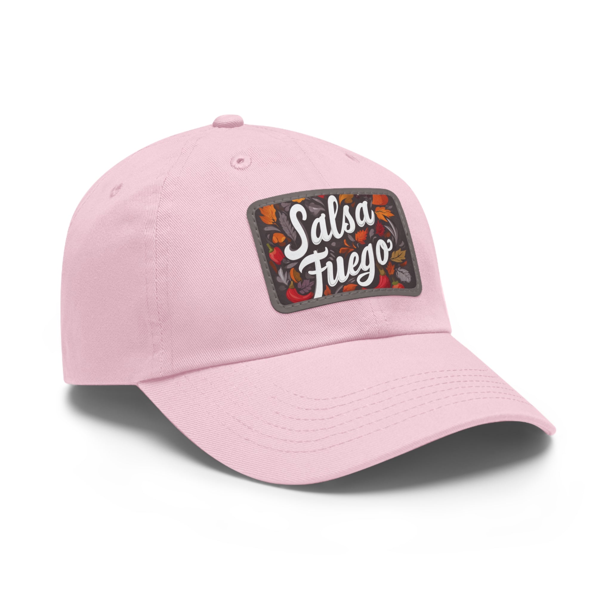 Salsa Fuego Floral Dad Hat with Leather Patch (Rectangle)