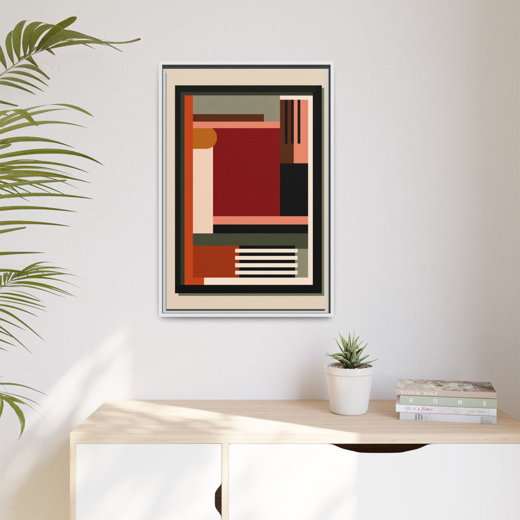 Architectural Geometries: Modern Abstract Composition, Bauhaus-Inspired Design, Geometric Color Blocking   |   Custom Orders Accepted