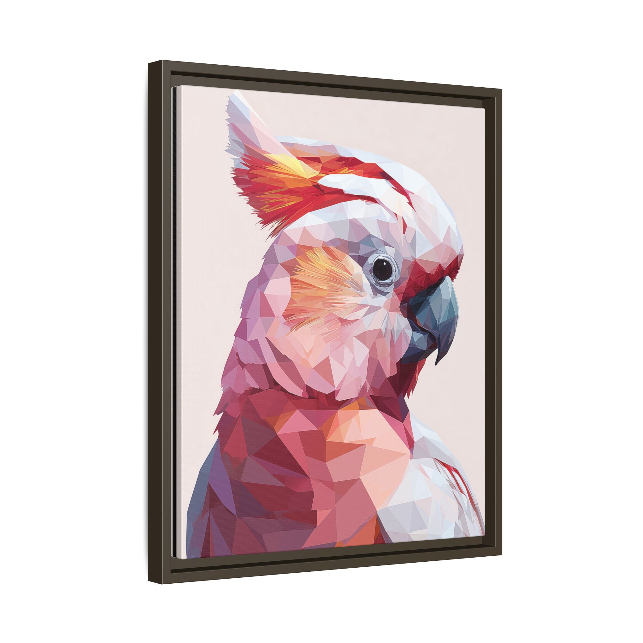 Geometric Cockatoo Portrait: Low-Poly Bird Art, Vibrant Abstract Illustration   |    Custom Orders Available