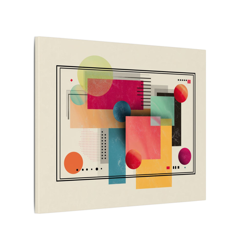 Geometric Dynamism: Bauhaus Abstraction, Translucent Shapes, Modernist Composition   |   Custom Orders Accepted