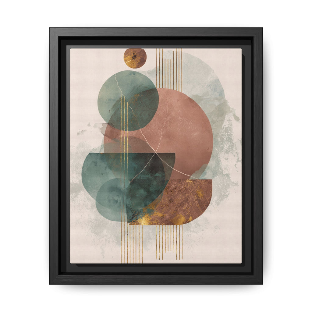 Translucent Geometries: Abstract Circles, Mid-Century Minimalism, Watercolor Layers   |   Custom Orders Accepted