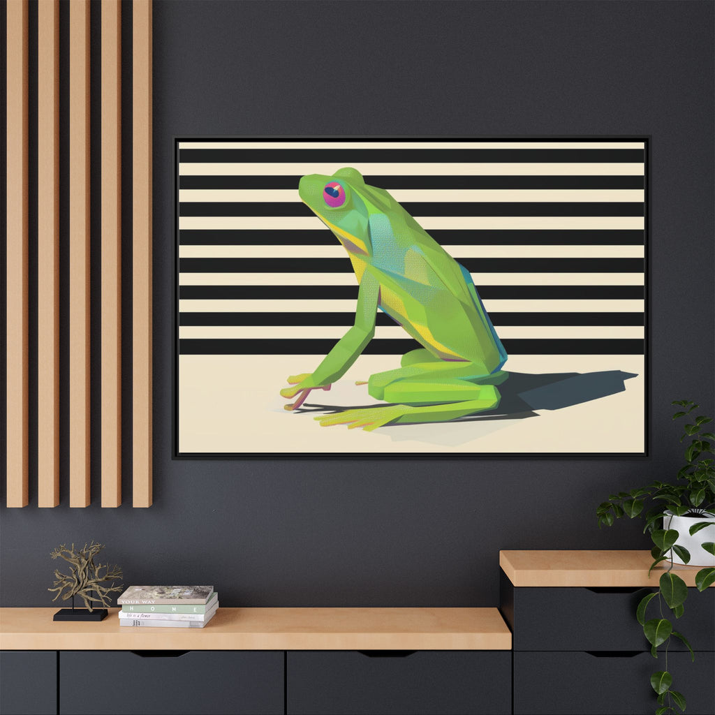 Geometric Amphibian: Stylized Frog Design, Modern Minimalist Art Print   |    Custom Orders Available