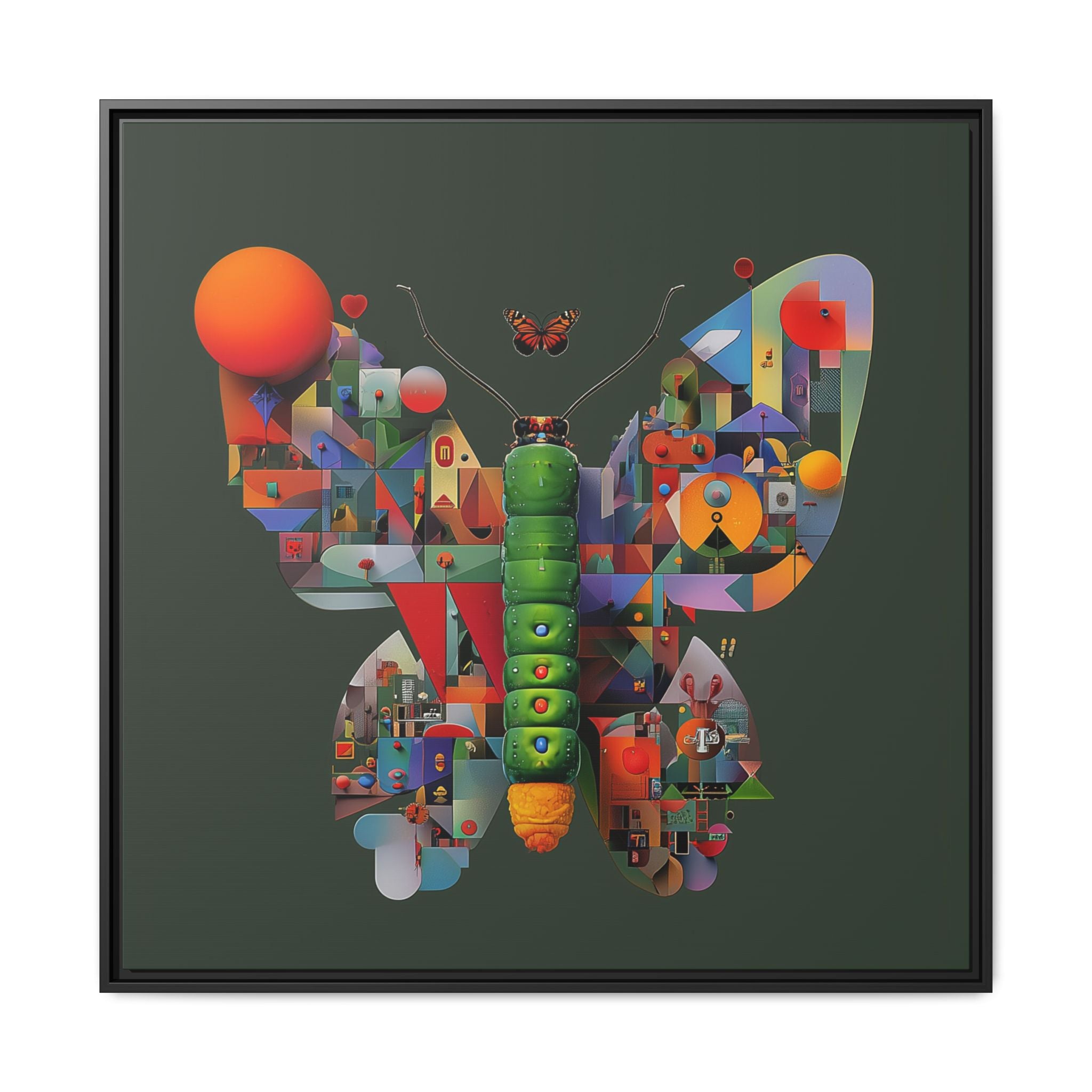 Furnie: Geometric Butterfly Mosaic, Digital Art Landscape   |    Custom Orders Available