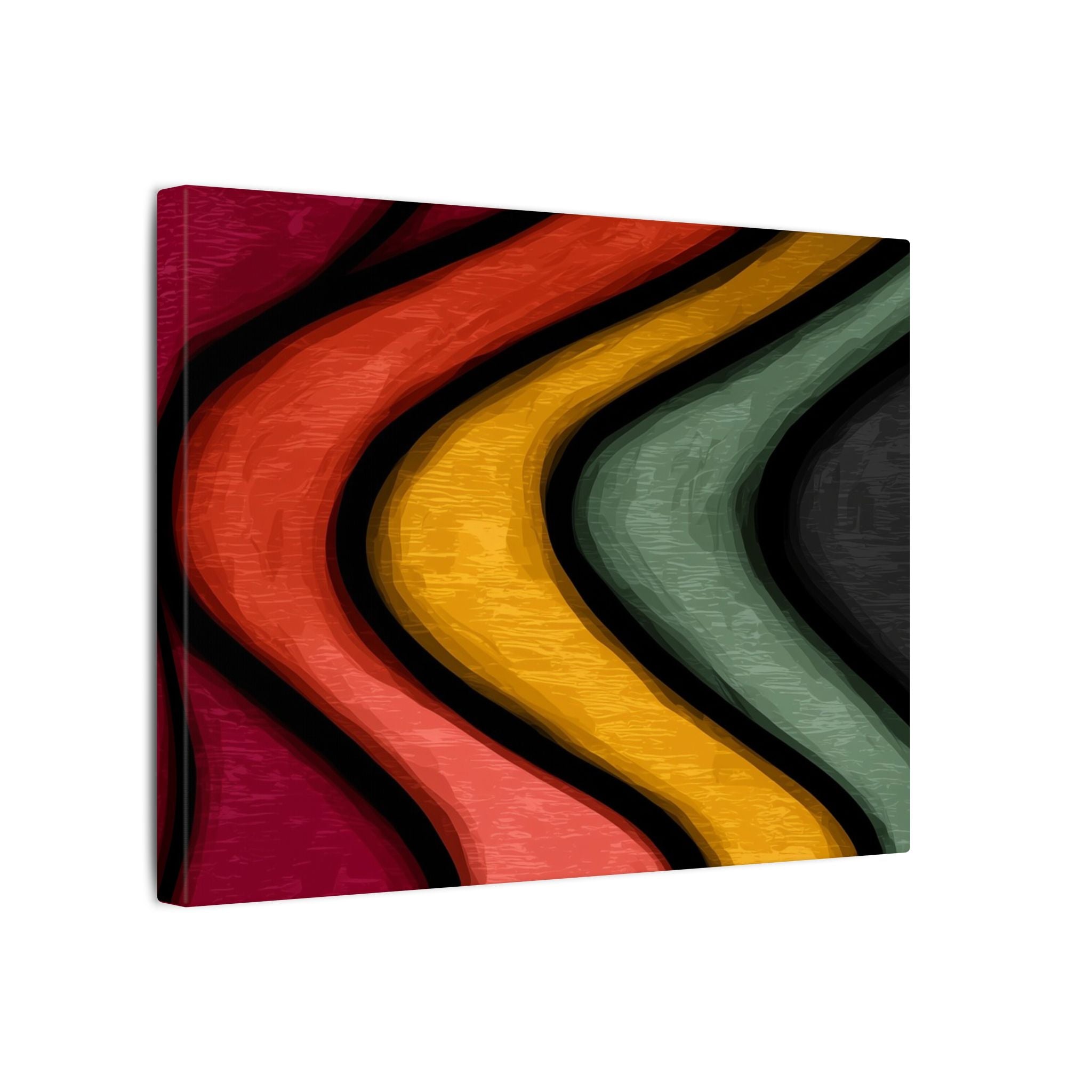 Autumnal Waves: Sinuous Organic Abstractions, Warm Color Landscape, Rhythmic Painterly Flow   |   Custom Orders Accepted