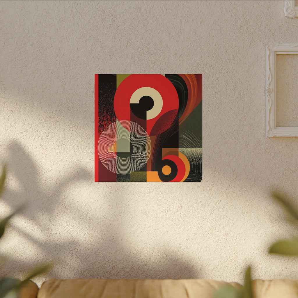 Geometric Convergence: Mid-Century Modern Abstract, Constructivist Design Principles, Bold Chromatic Composition   |   Custom Orders