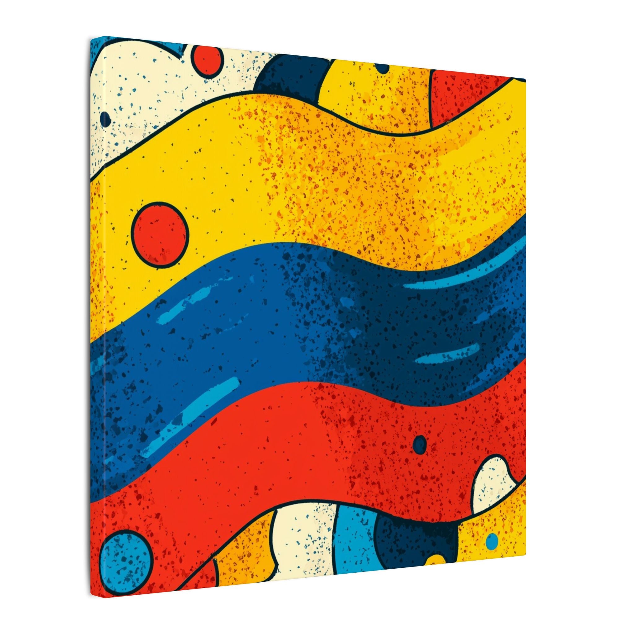 Fluid Dynamics: Retro Abstract Shapes, Mid-Century Modern Motion, Geometric Color Waves   |   Custom Orders Accepted