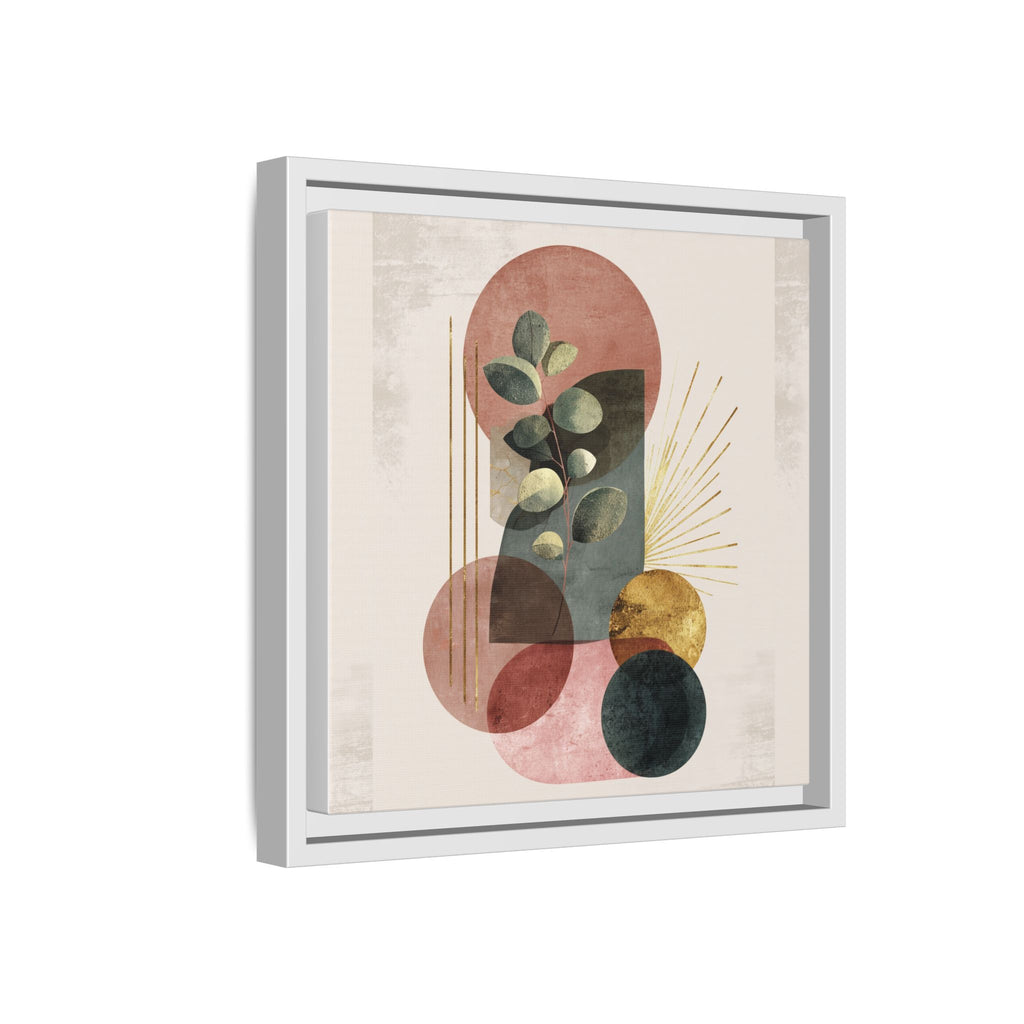 Botanical Geometric Symphony: Eucalyptus Harmony, Metallic Intersections, Modern Earth Tones   |   Custom Orders Accepted