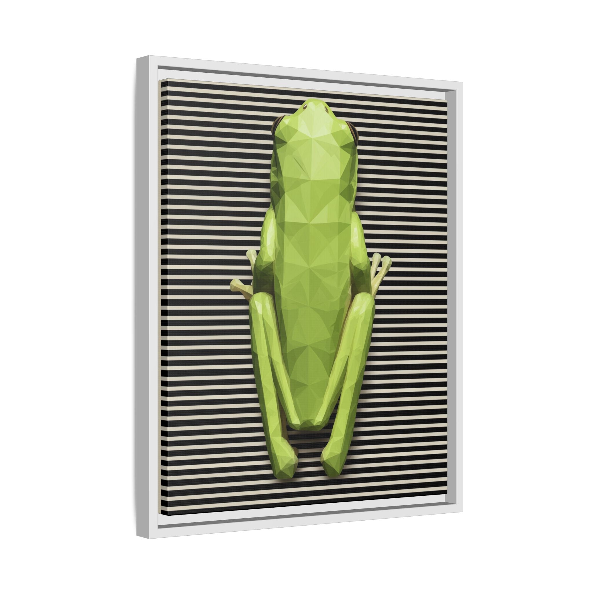 Geometric Frog: Low-Poly Digital Wildlife, Minimalist Angular Design   |    Custom Orders Available