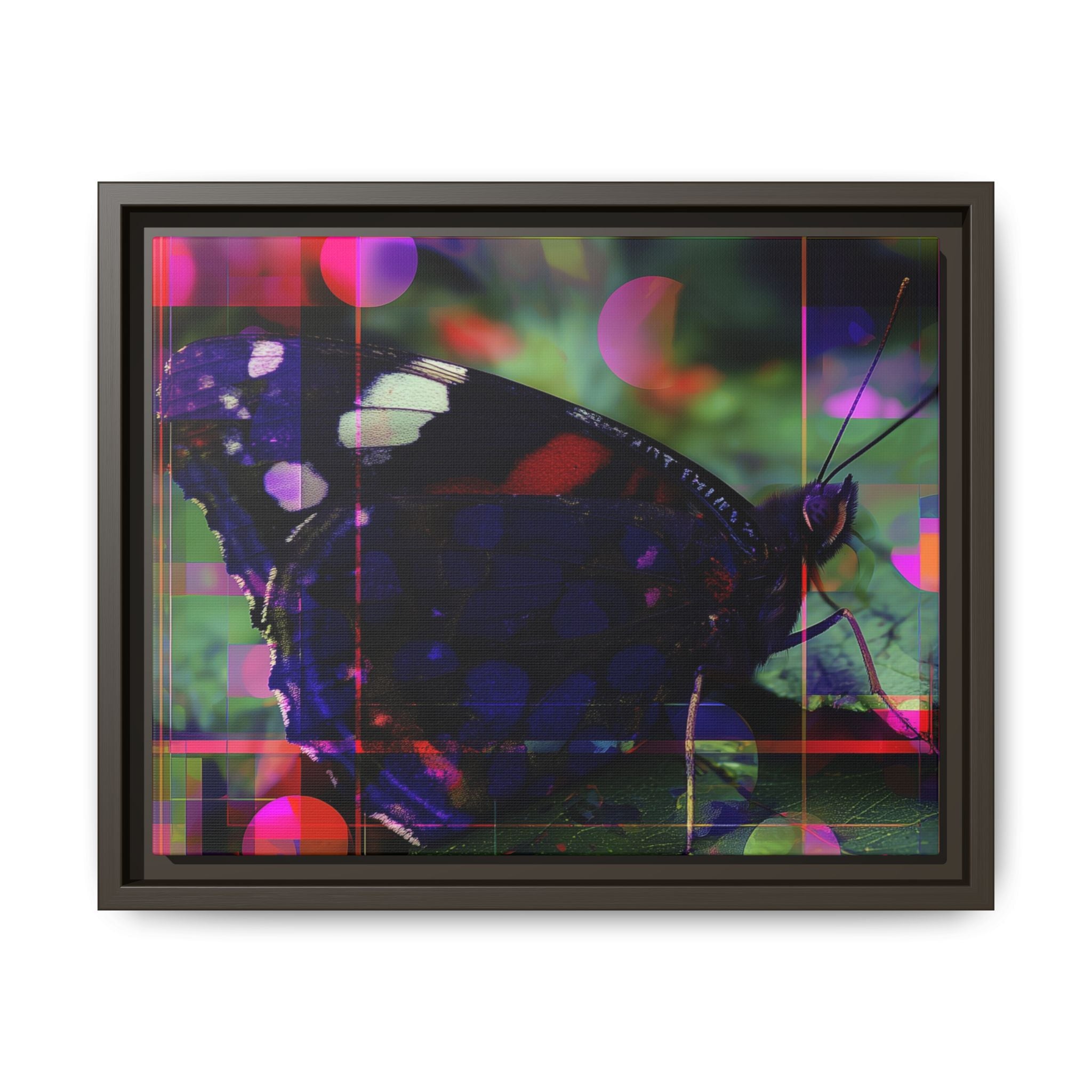 Metamorphic Glitch: Digital Nature Remix, Butterfly Geometric Distortion   |    Custom Orders Available