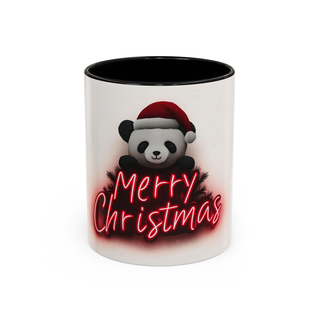 Merry Christmas Panda Mug, Fun Holiday Coffee Cup, Cute Gift for Animal Lovers, Festive Drinkware, Christmas Decorations