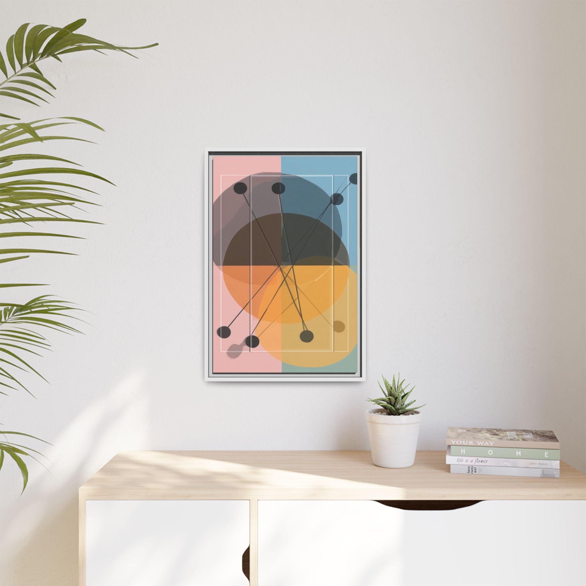 Geometric Intersections: Pastel Quadrants, Mid-Century Minimalism, Network Nodes   |   Custom Orders Accepted