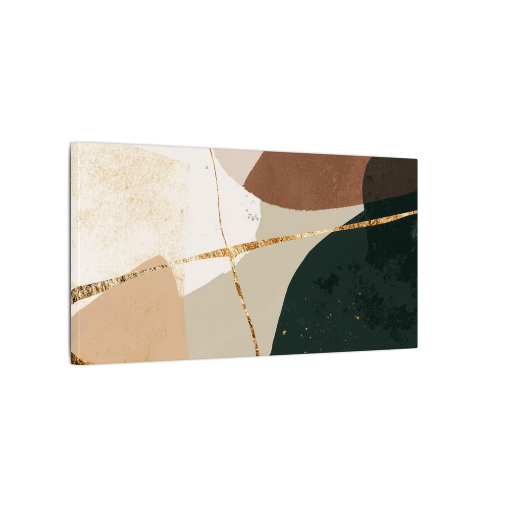 Canvas Print, Abstract Earthy Gold Wall Art, Modern Designer Home Decor, Stretched Matte Canvas; Thick, Multi-Size, Office Decor