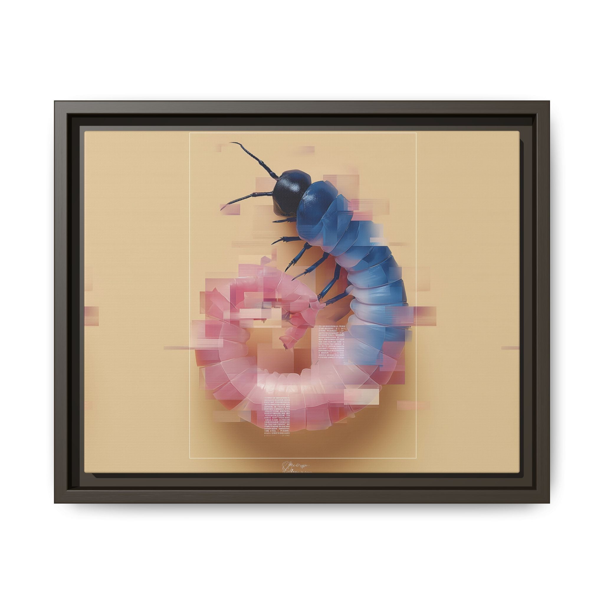 Glitched Symmetry: Digital Insect Mosaic, Pixelated Fragmentation   |    Custom Orders Available