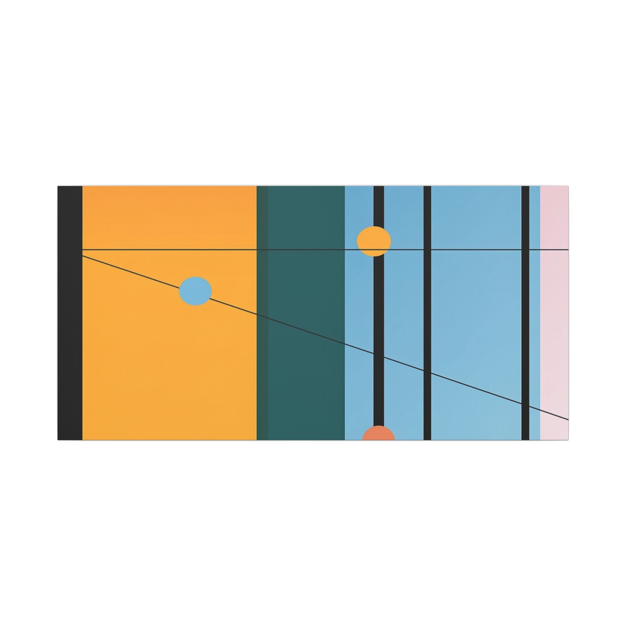 Geometric Networks: Constructivist Color Planes, Intersectional Design, Minimalist Spatial Composition   |   Custom Orders Accepted