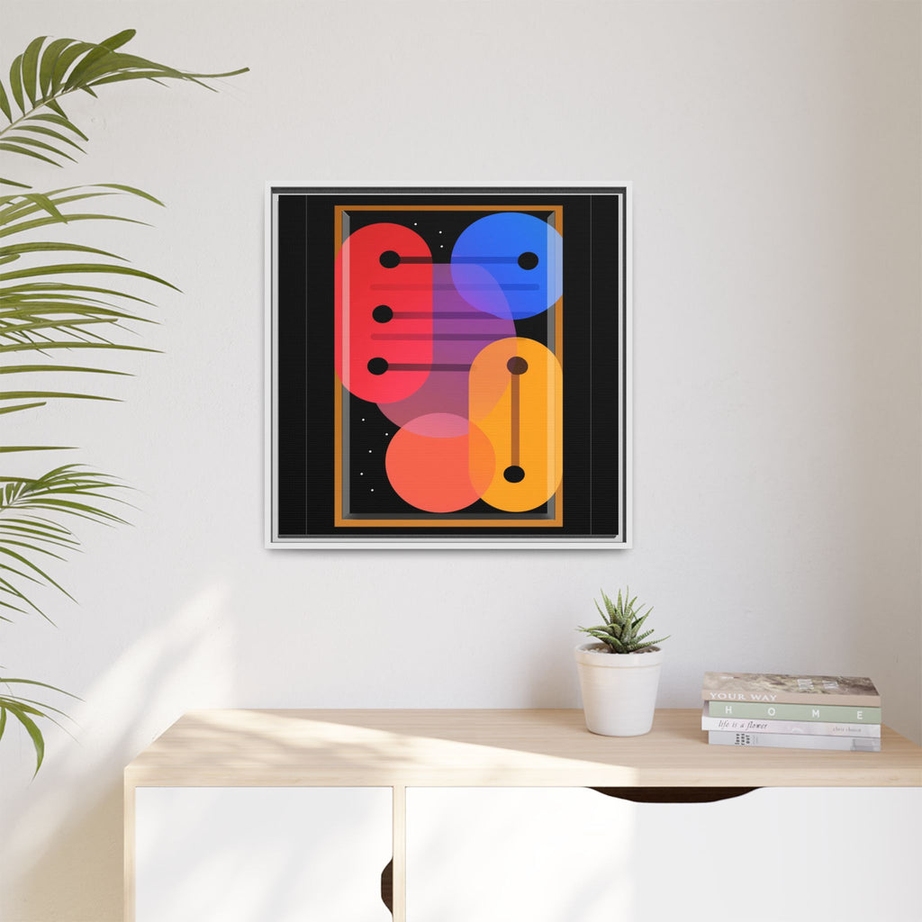 Celestial Geometry: Organic Shapes in Motion, Digital Abstract Composition, Vibrant Color Intersections   |   Custom Orders Accepted