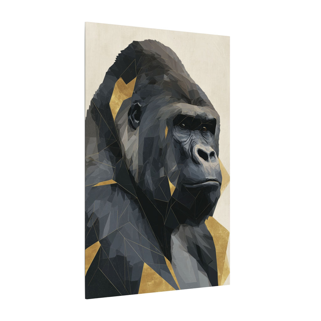 Fractured Primate: Geometric Gorilla Portrait, Low-Poly Animal Art, Modern Wildlife Visualization   |  Personalized & Custom Orders