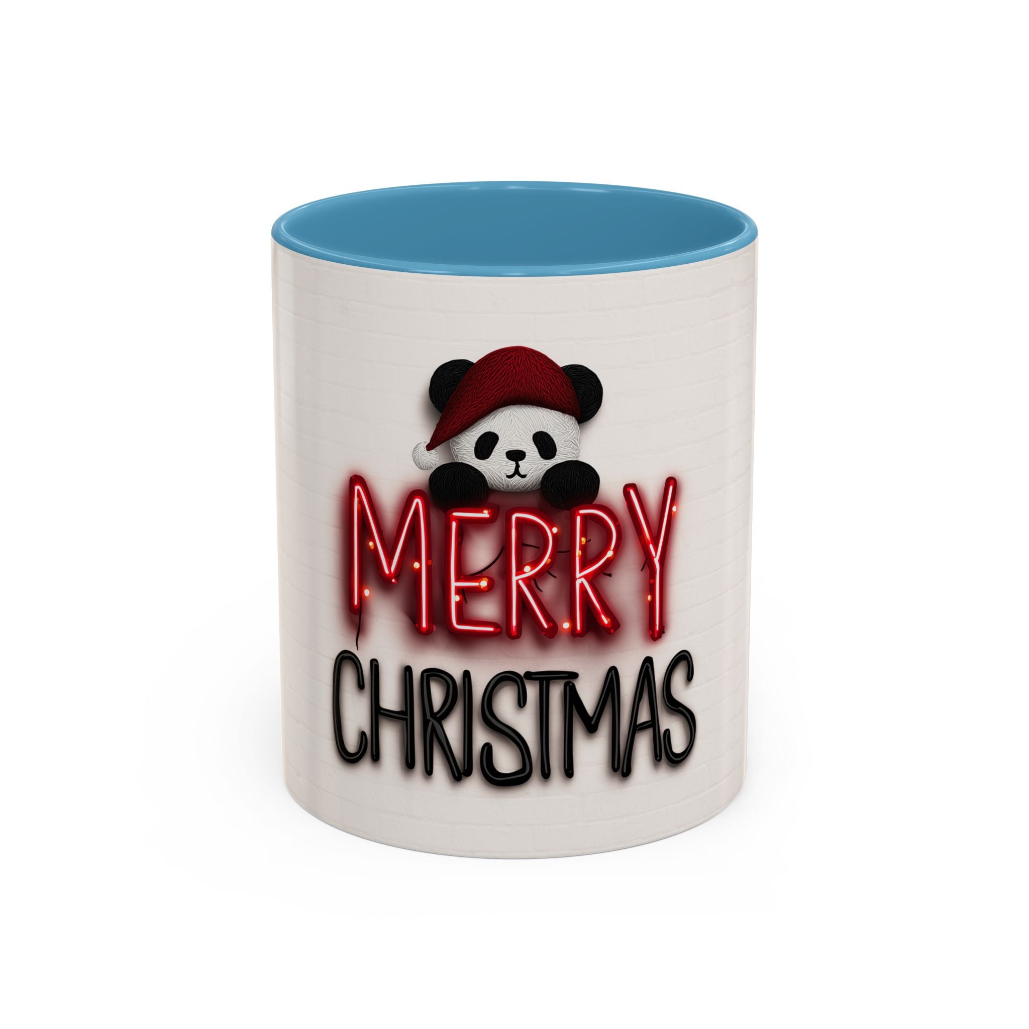 Merry Christmas Panda Mug, Cute Holiday Coffee Cup, Festive Gift for Her, Christmas Decor, Holiday Drinkware
