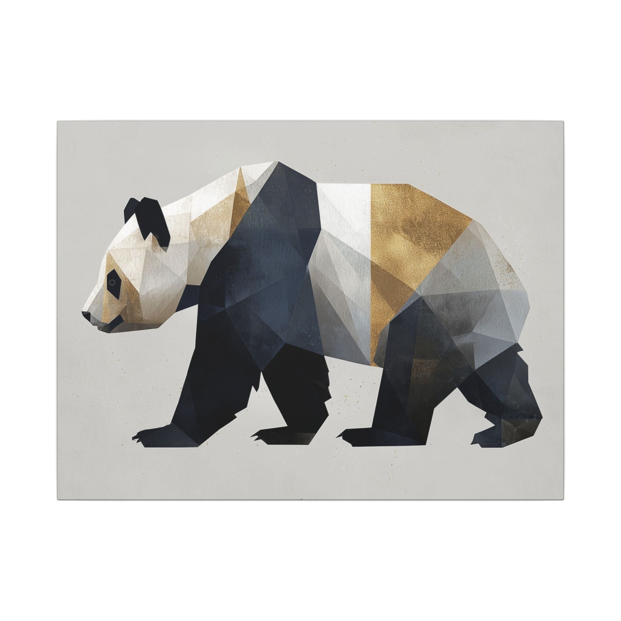 Geometric Panda: Minimalist Digital Art, Polygonal Wildlife Design, Contemporary Graphic Illustration   |  Personalized & Custom Orders