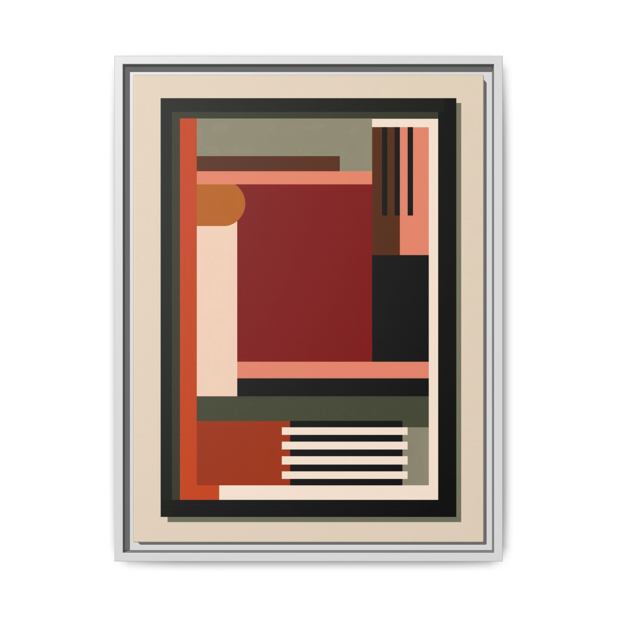 Architectural Geometries: Modern Abstract Composition, Bauhaus-Inspired Design, Geometric Color Blocking   |   Custom Orders Accepted