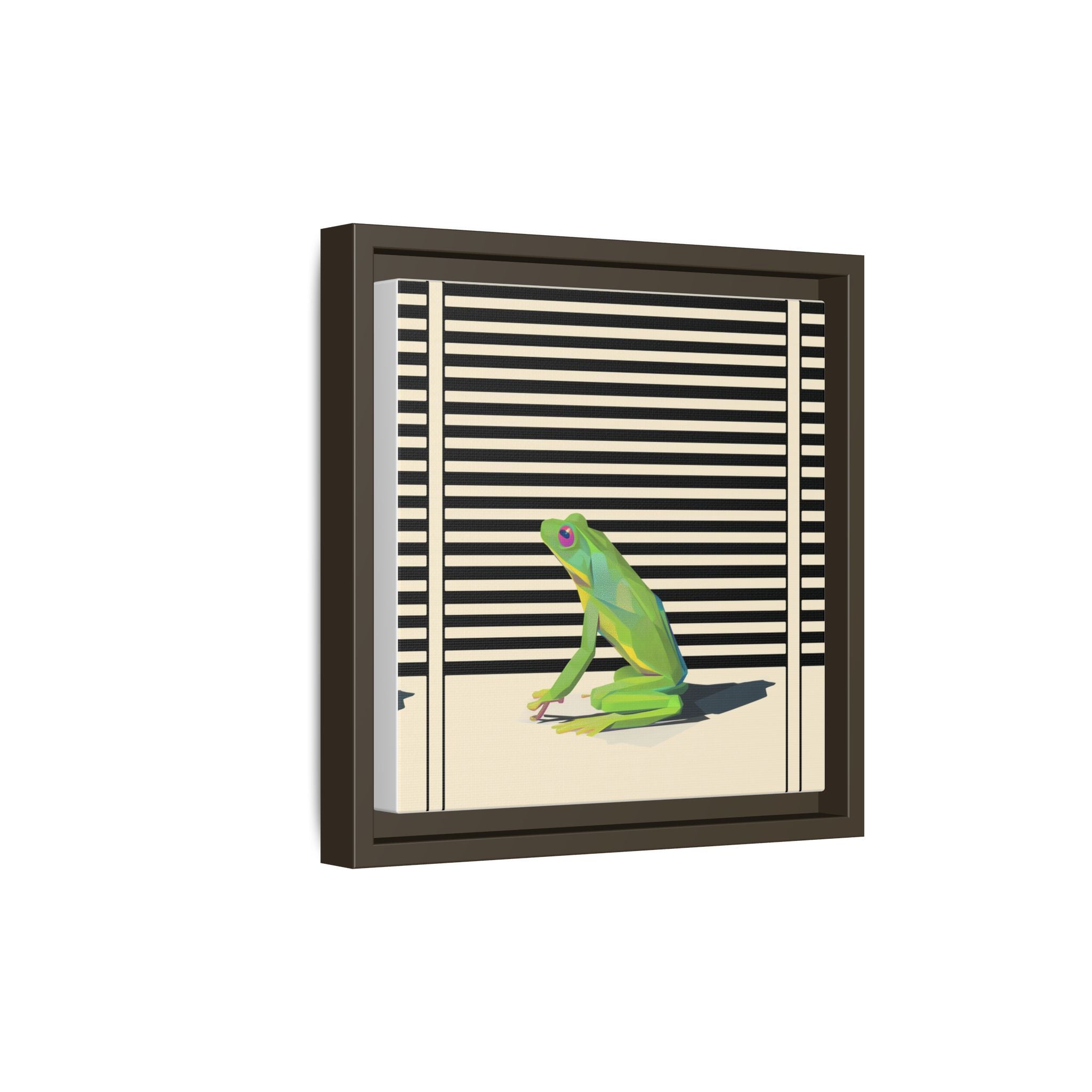 Geometric Frog Persona: Modern Wildlife Illustration, Vibrant Graphic Design   |  Personalized & Custom Orders Available