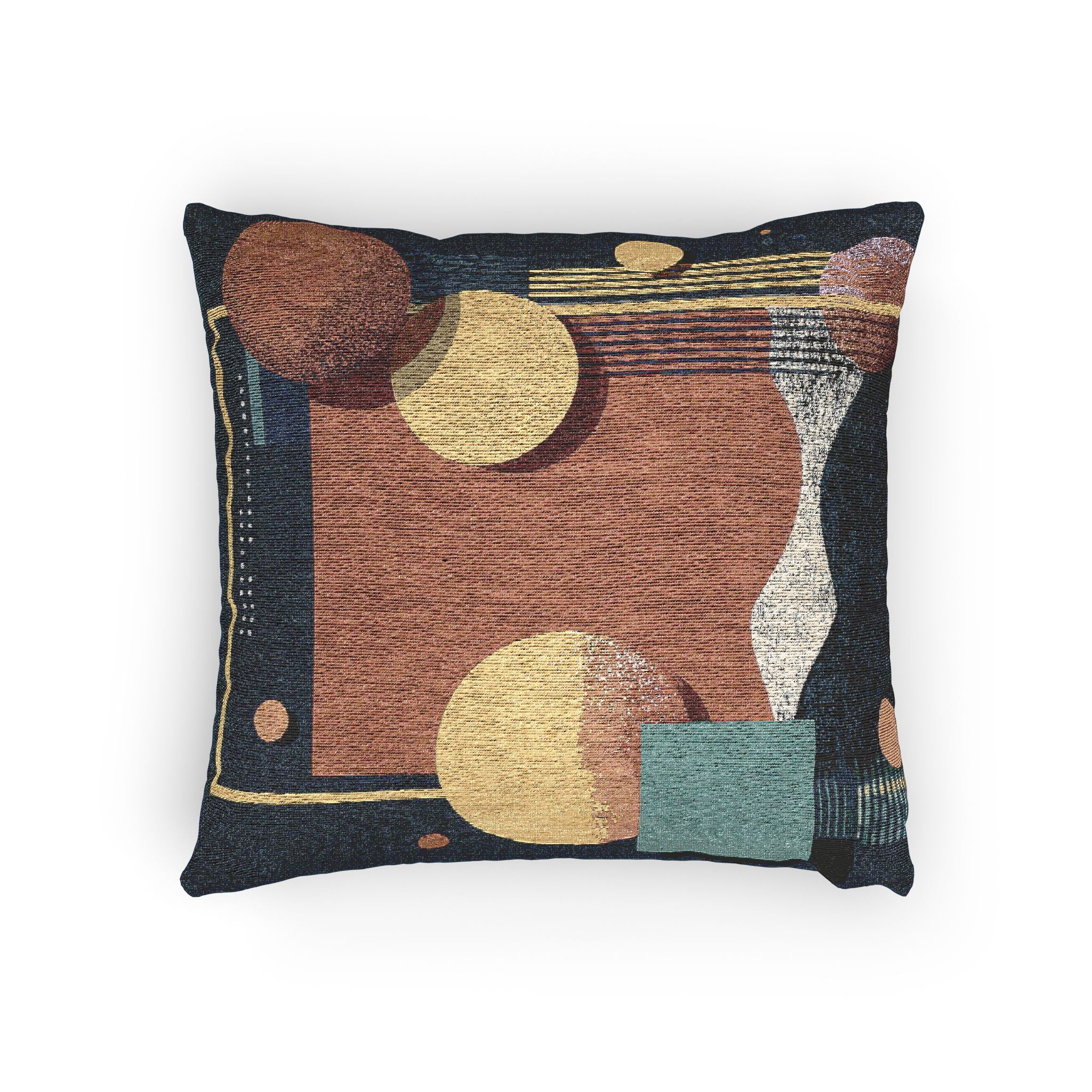 Geometric Harmony: Abstract Composition in Blue, Dynamic Graphic Design with Spheres   |    Custom Orders Available