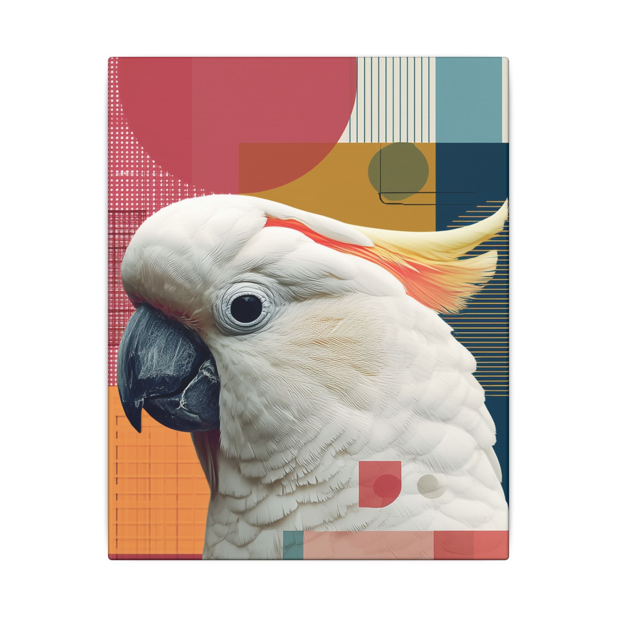 Crest of Elegance: Geometric Wildlife Portrait, Contemporary Avian Art   |    Custom Orders Available