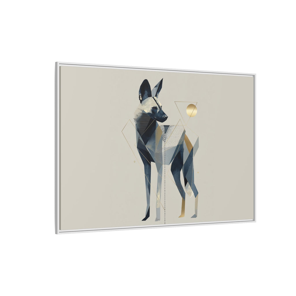 Canine Geometry: Fragmented African Wild Dog Portrait, Modern Graphic Design Study   |  Personalized & Custom Orders Available