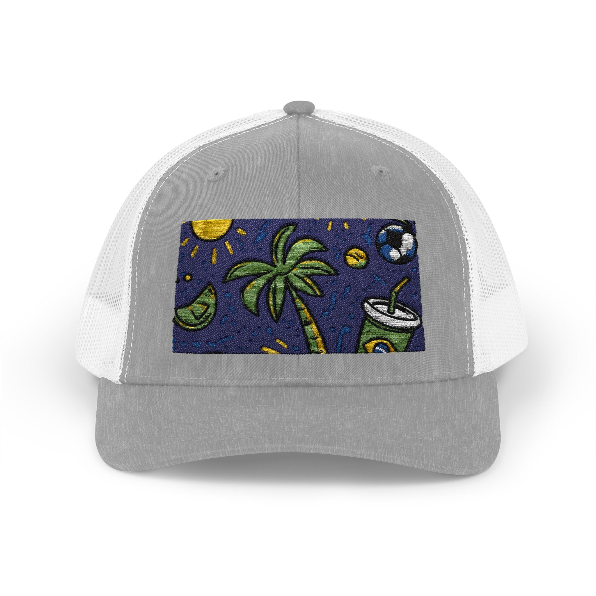 Tropical Vibes Snapback Trucker Cap, Fun Summer Hat, Beach Accessory, Gift for Him/Her, Outdoor Festival Headwear