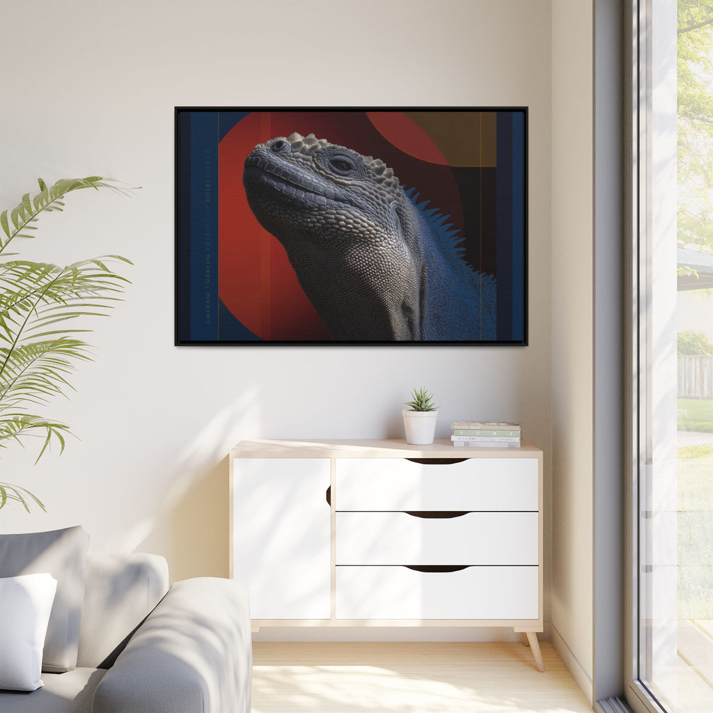 Scales of Antiquity: Prehistoric Reptilian Portrait, Abstract Geometric Composition   |    Custom Orders Available