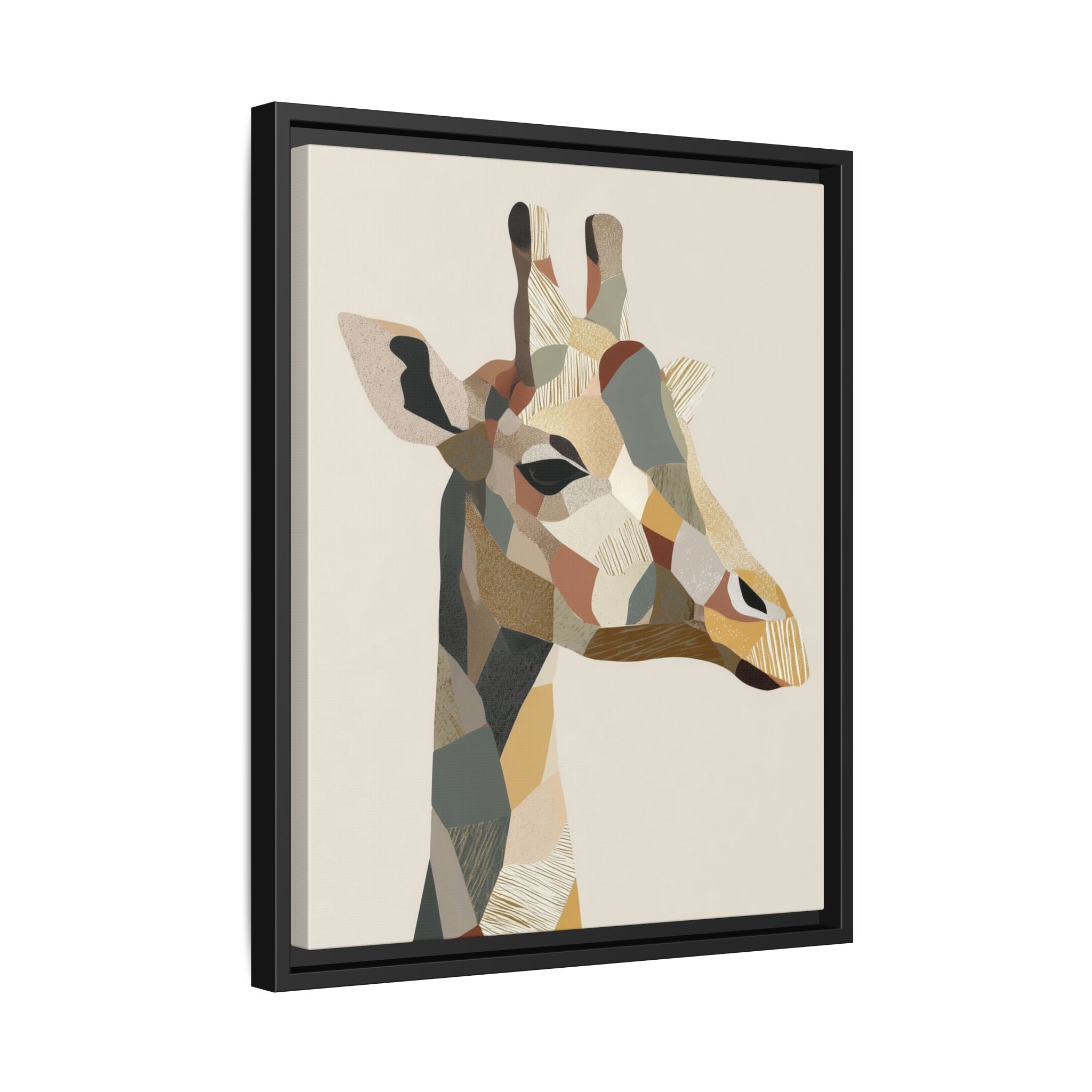 Geometric Giraffe: Cubist Wildlife Abstraction, Polygon Animal Portrait   |  Personalized & Custom Orders Available