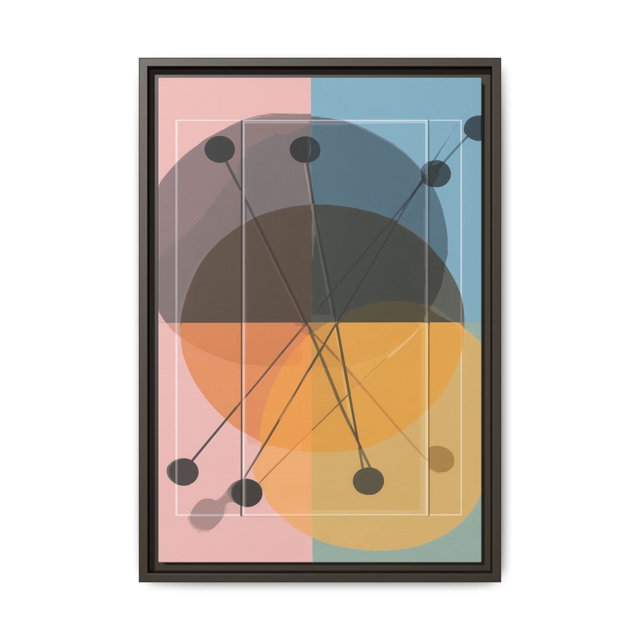 Geometric Intersections: Pastel Quadrants, Mid-Century Minimalism, Network Nodes   |   Custom Orders Accepted