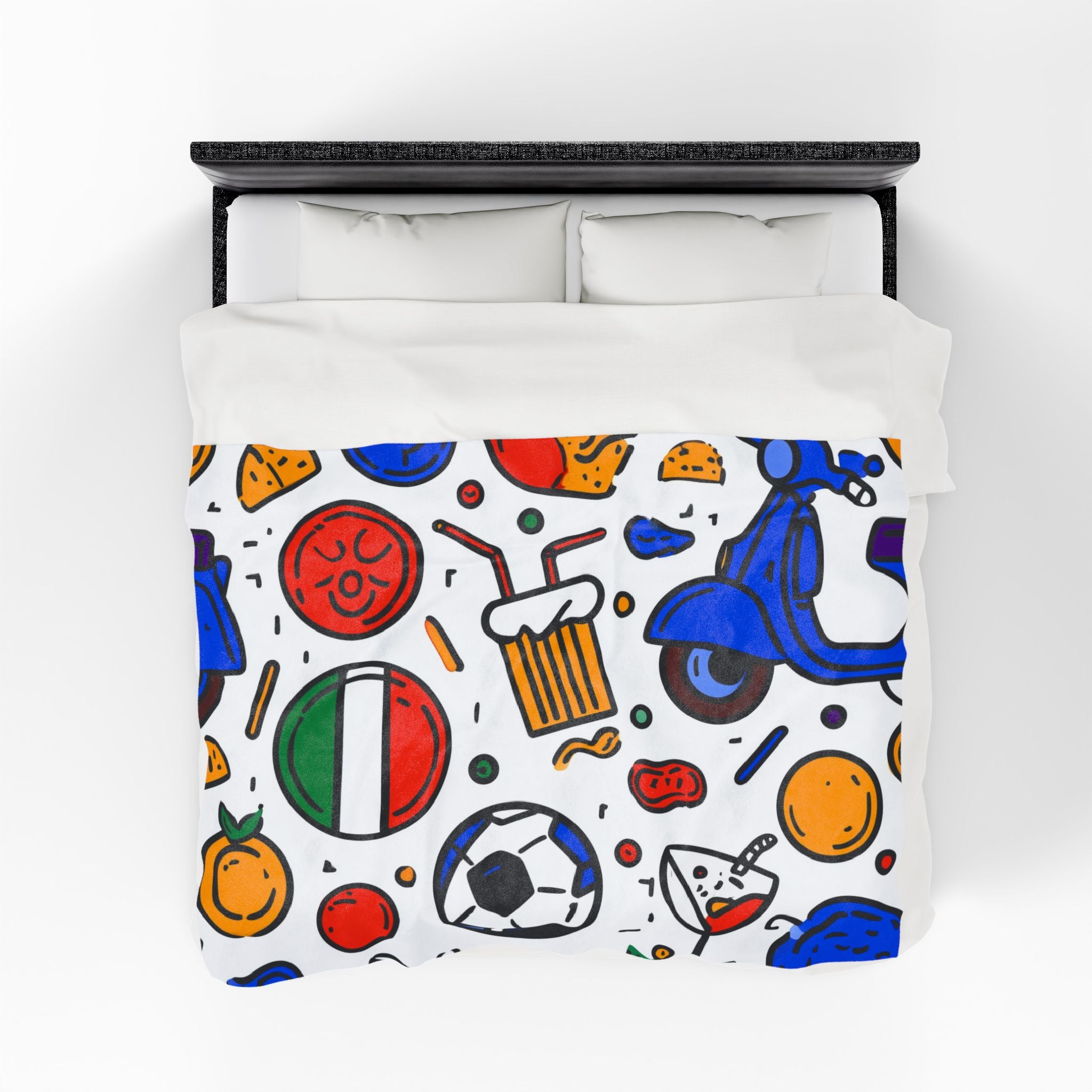 Dolce Vita Italiana: Vibrant Cultural Pattern, Italian Lifestyle Illustration   |   Custom Orders Accepted