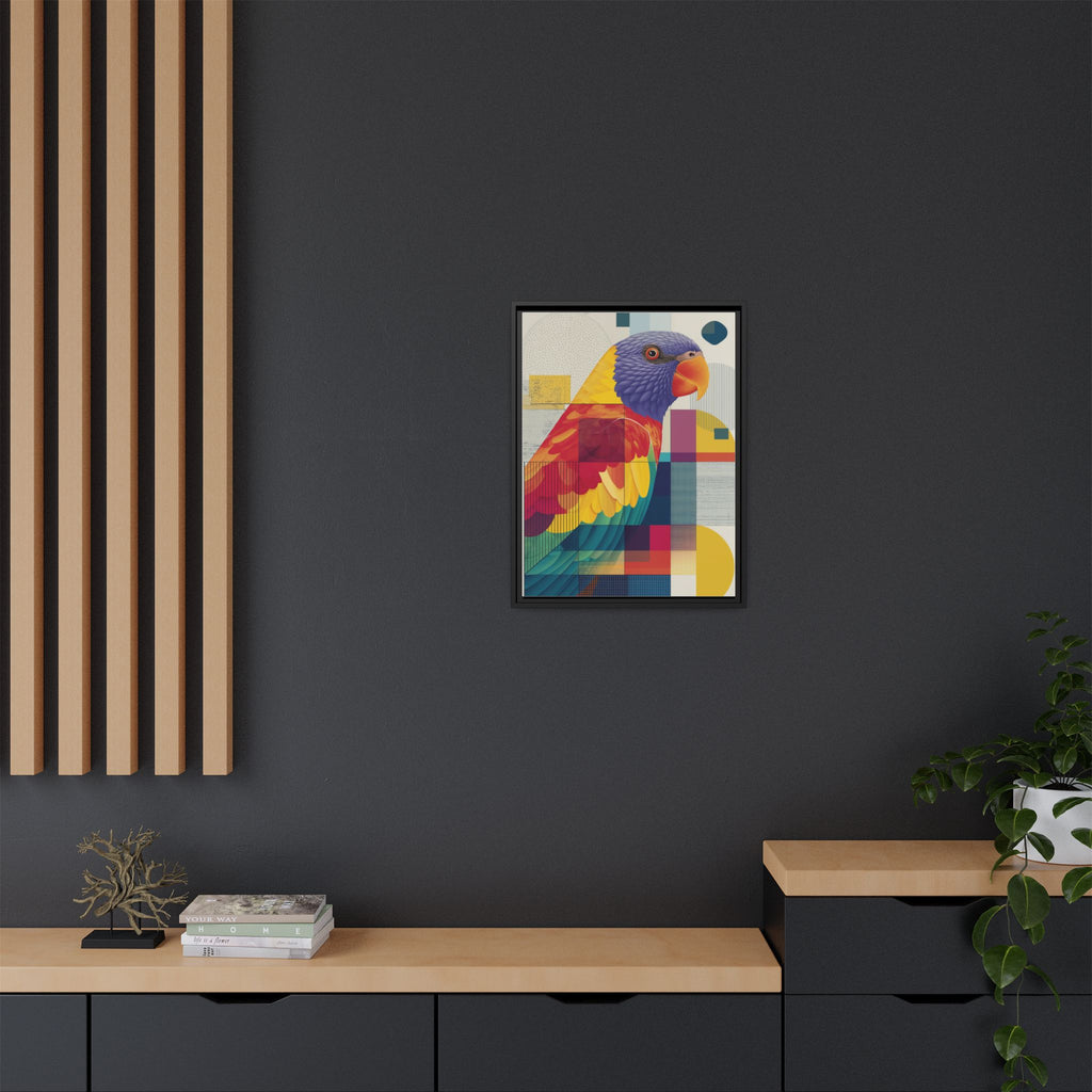 Prismatic Parrot: Geometric Deconstruction, Modern Abstract Art   |    Custom Orders Available