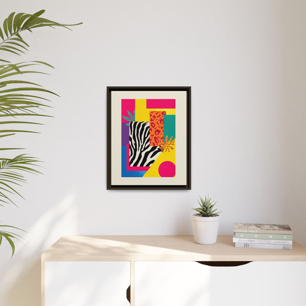 Zebra Stripes & Leopard Spots: 80s Pop Art Design, Memphis Style Graphic, Geometric Color Block Pattern   |   Custom Orders Accepted
