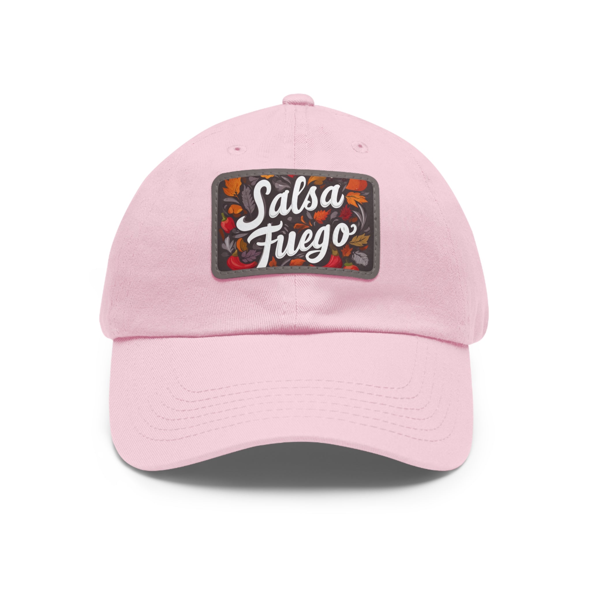 Salsa Fuego Floral Dad Hat with Leather Patch (Rectangle)