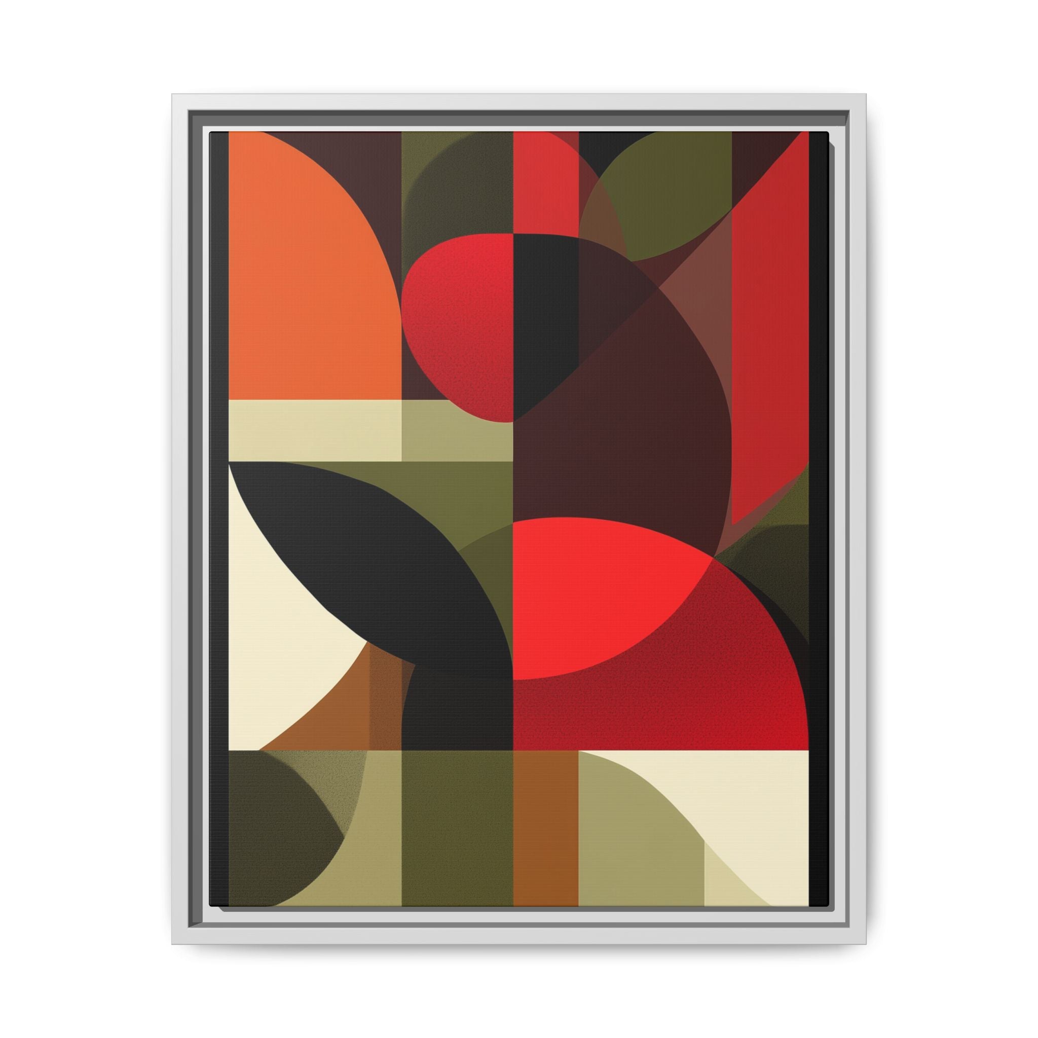 Geometric Fusion: Modern Abstract Composition, Cubist Color Blocks, Architectural Form Harmony   |   Custom Orders Accepted
