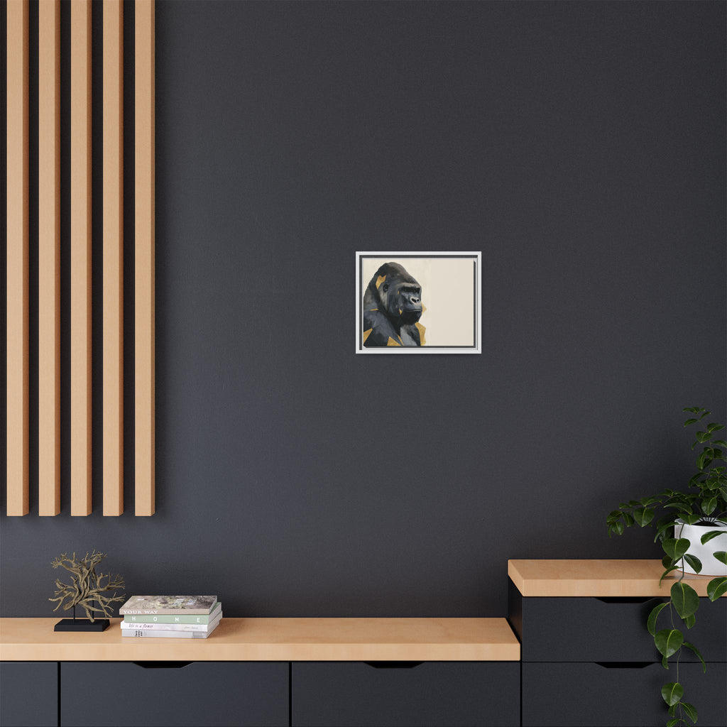 Primal Geometry: Polygonal Gorilla Portrait, Modern Metallic Wildlife Art   |  Personalized & Custom Orders Available