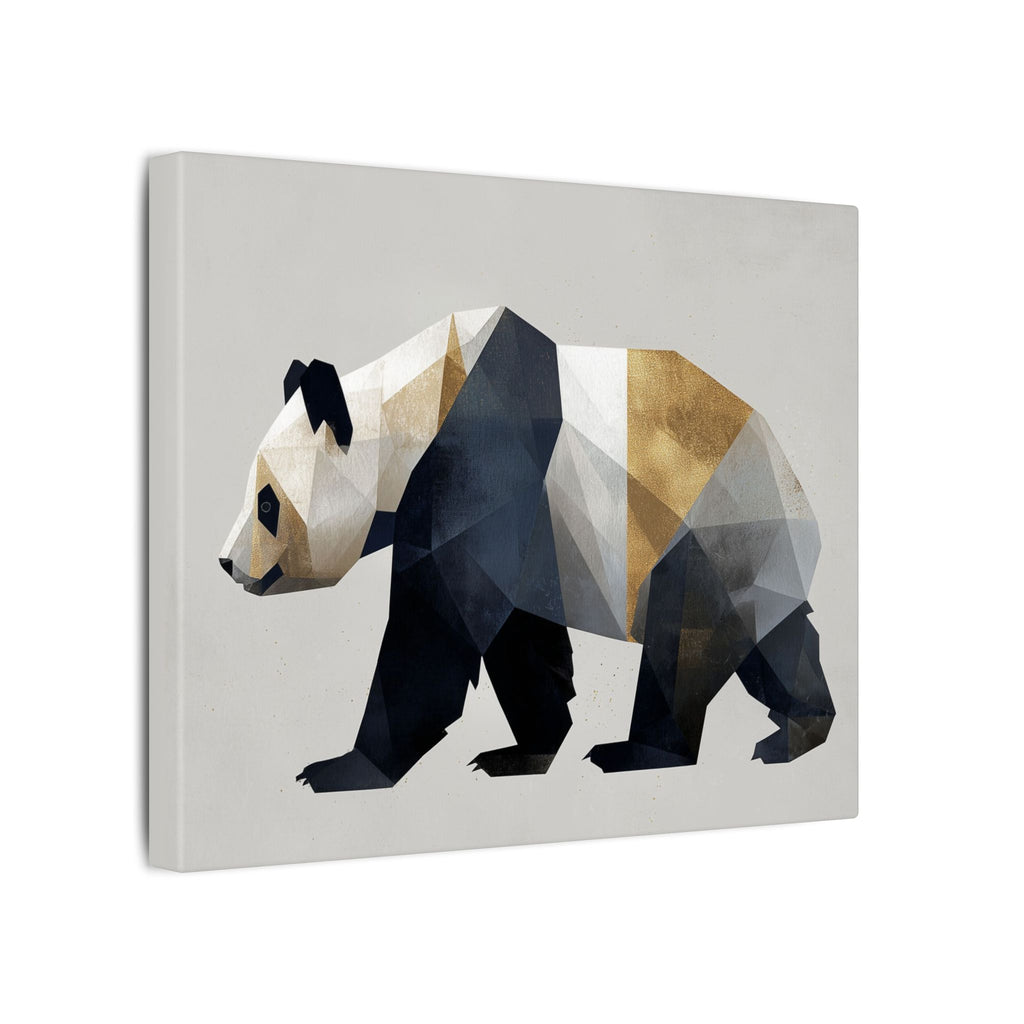 Geometric Panda: Minimalist Digital Art, Polygonal Wildlife Design, Contemporary Graphic Illustration   |  Personalized & Custom Orders