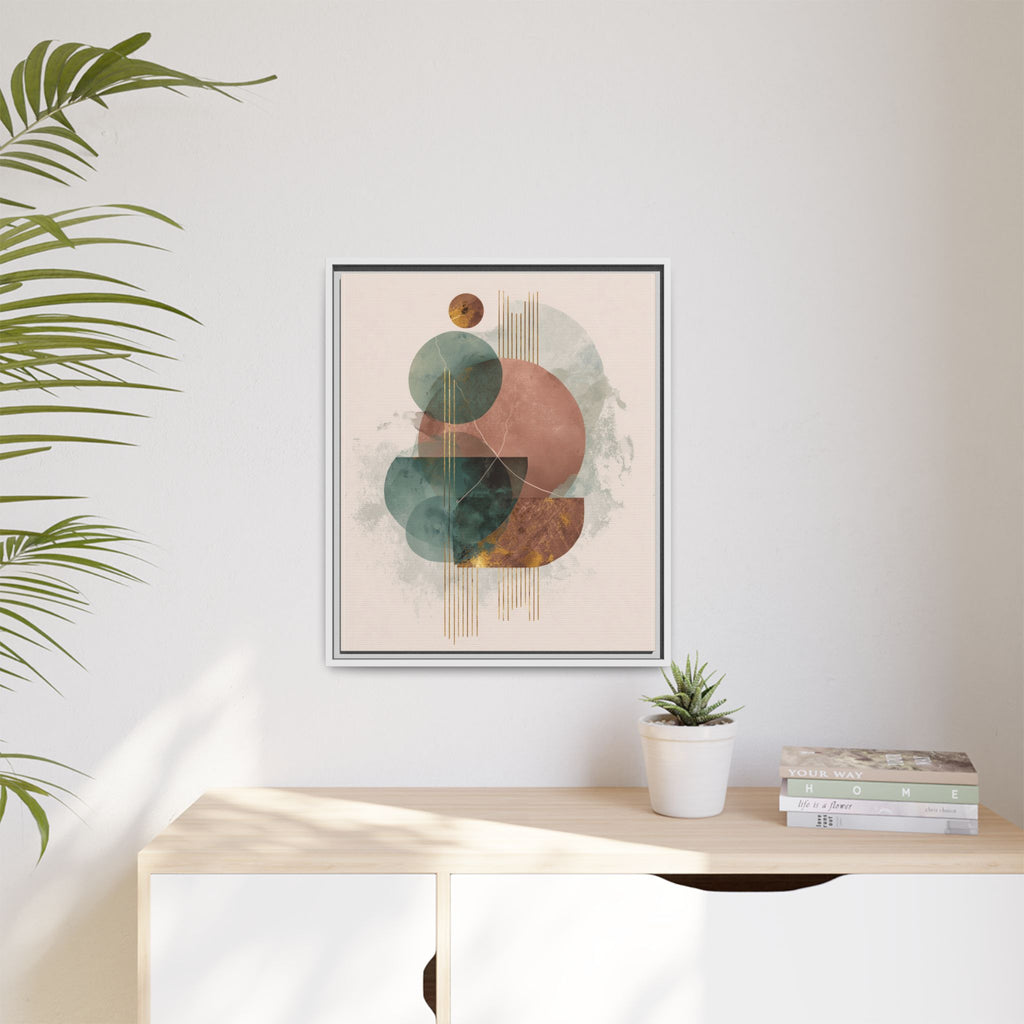 Translucent Geometries: Abstract Circles, Mid-Century Minimalism, Watercolor Layers   |   Custom Orders Accepted