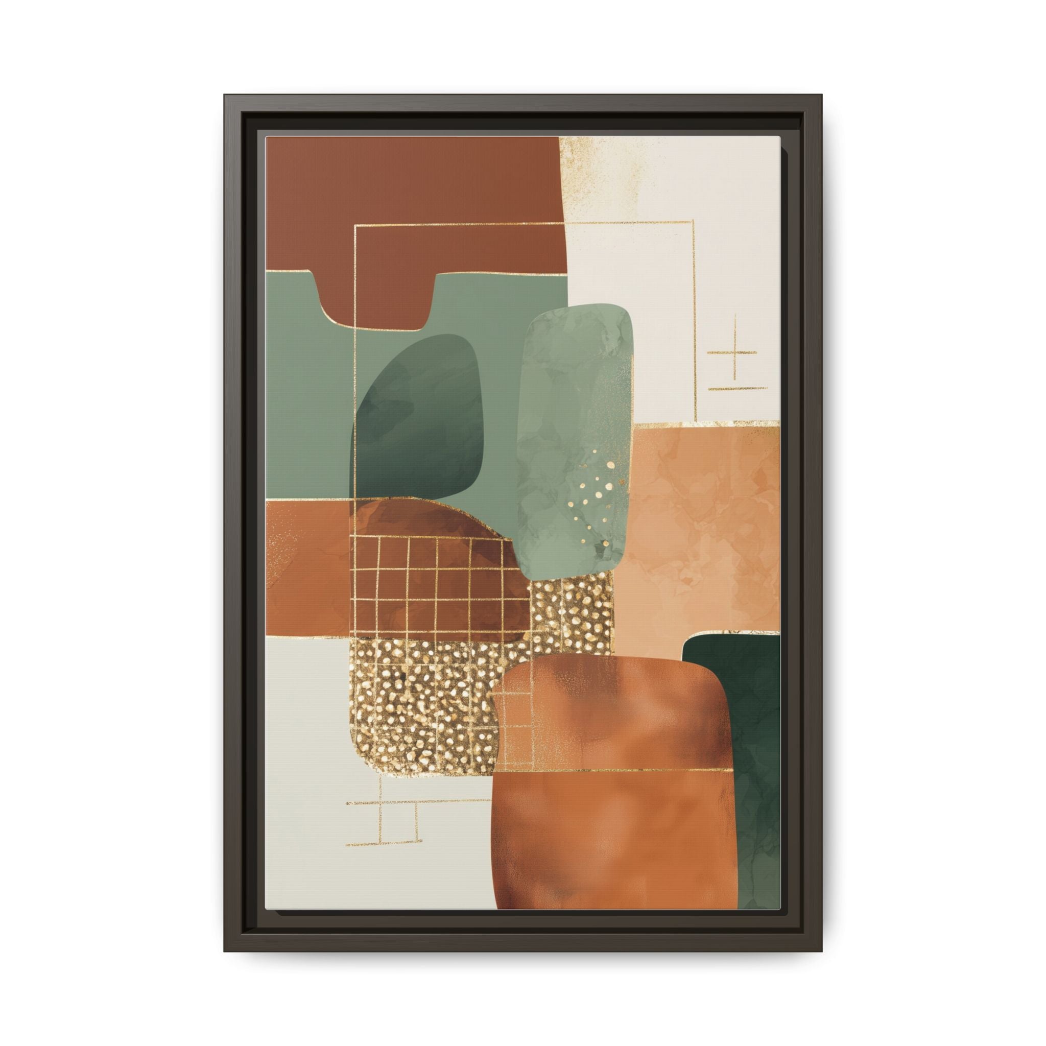 Geometric Harmony: Abstract Minimalist Art, Mid-Century Modern Design, Organic Shapes Composition   |   Custom Orders Accepted