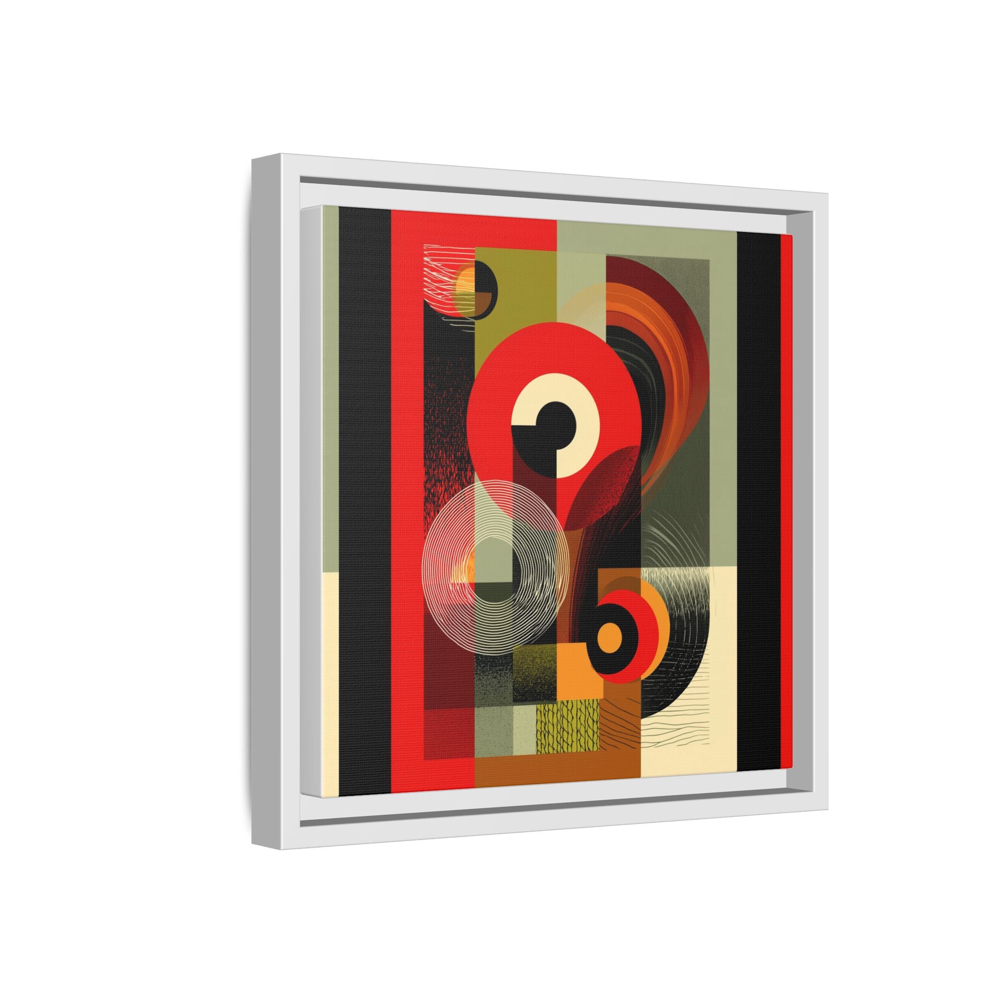 Chromatic Geometrics: Abstract Constructivist Composition, Modernist Color Blocking, Layered Circular Forms   |   Custom Orders Accepted