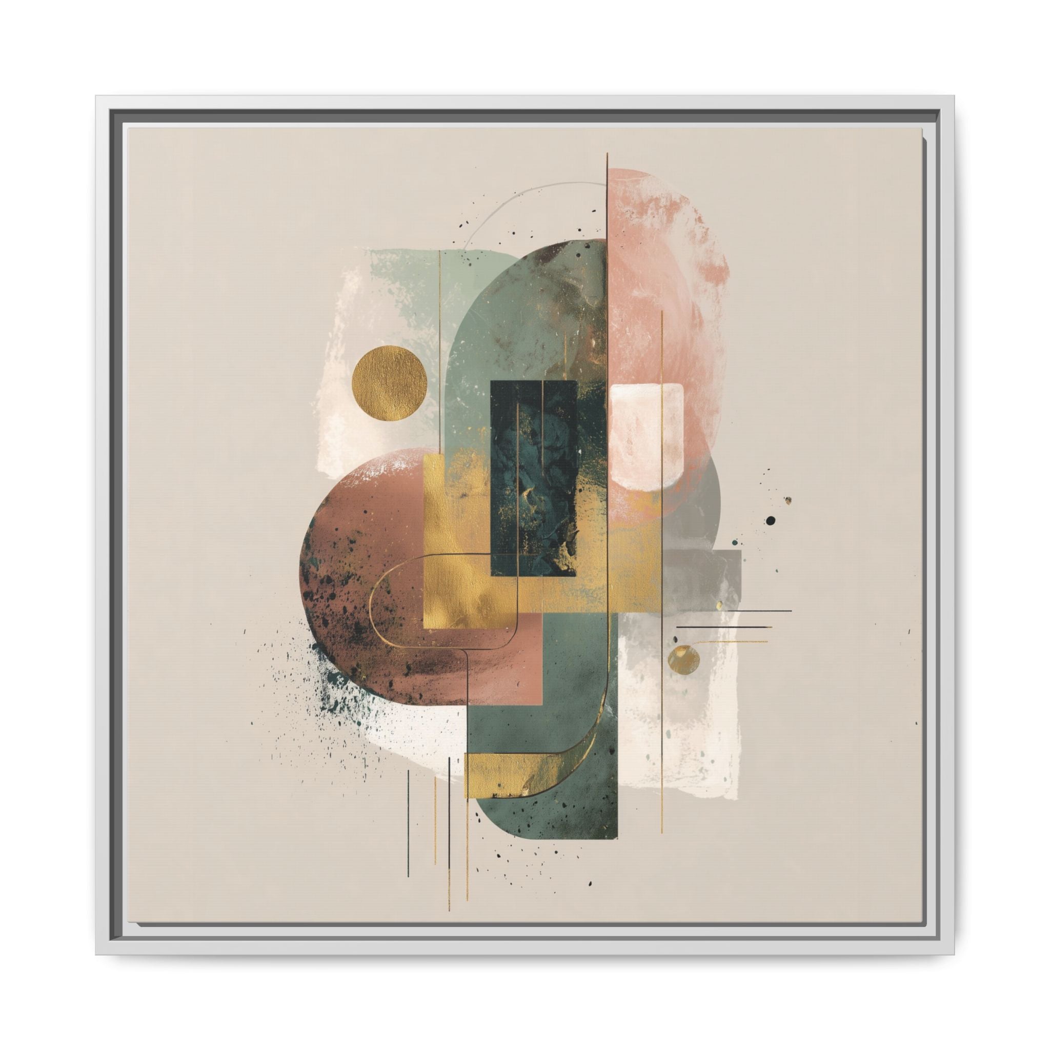 Organic Geometries: Fragmented Forms, Digital Abstract Composition, Layered Minimalist Art   |   Custom Orders Accepted