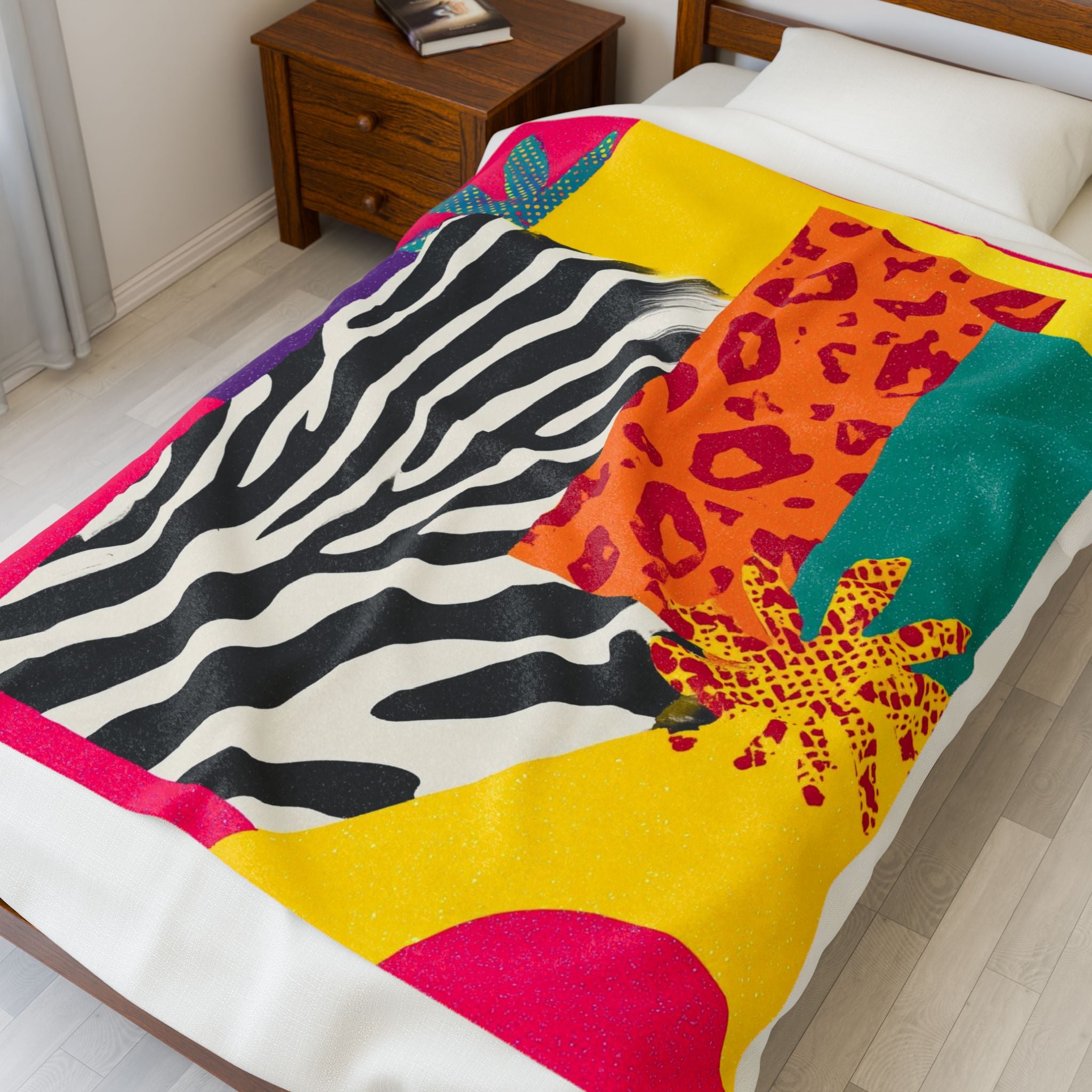 Wild Geometrics: Memphis Design Meets Animal Prints, Pop Art Color Explosion   |    Custom Orders Available