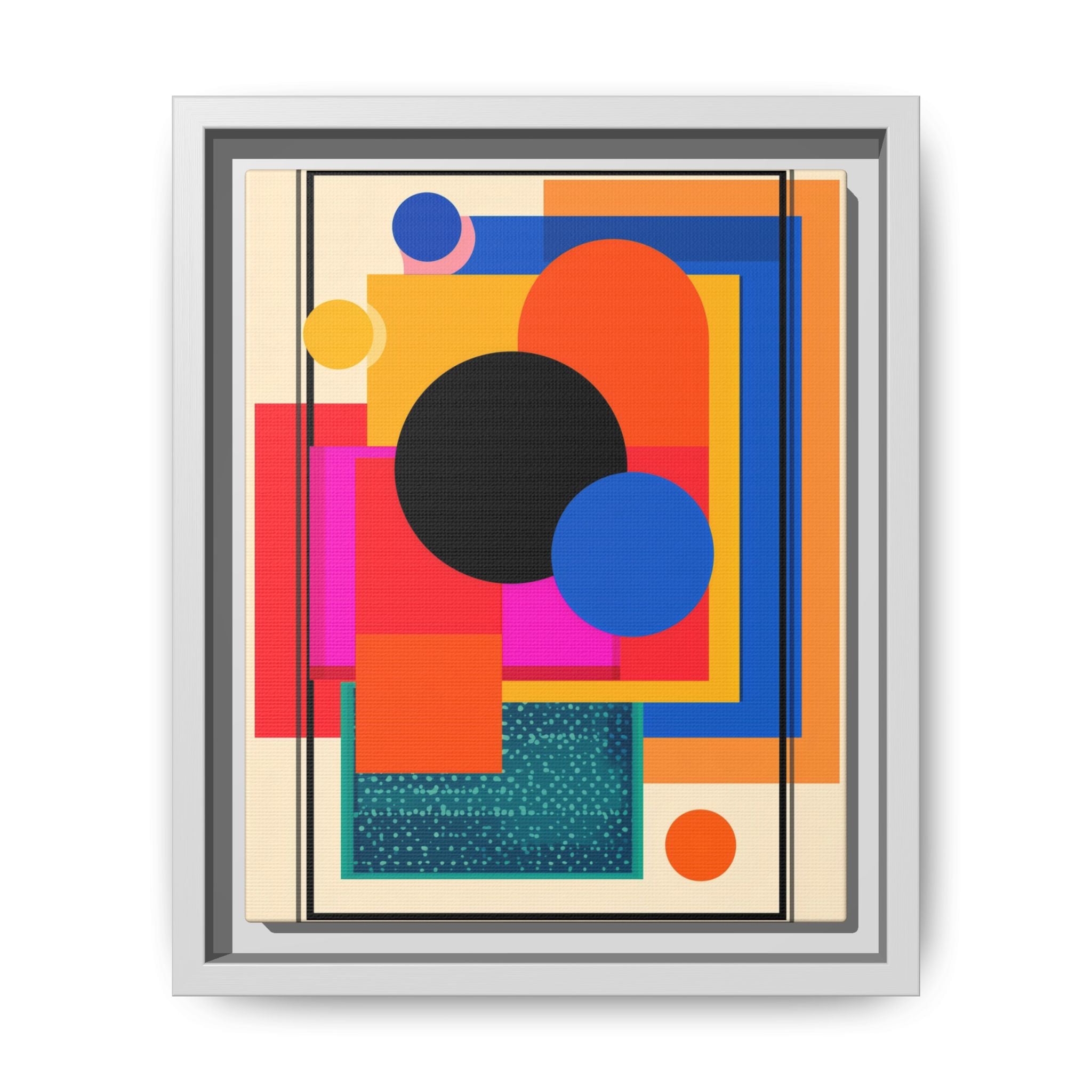 Geometric Harmony: Abstract Color Blocks, Mid-Century Modern Design, Minimalist Art Composition   |   Custom Orders Accepted