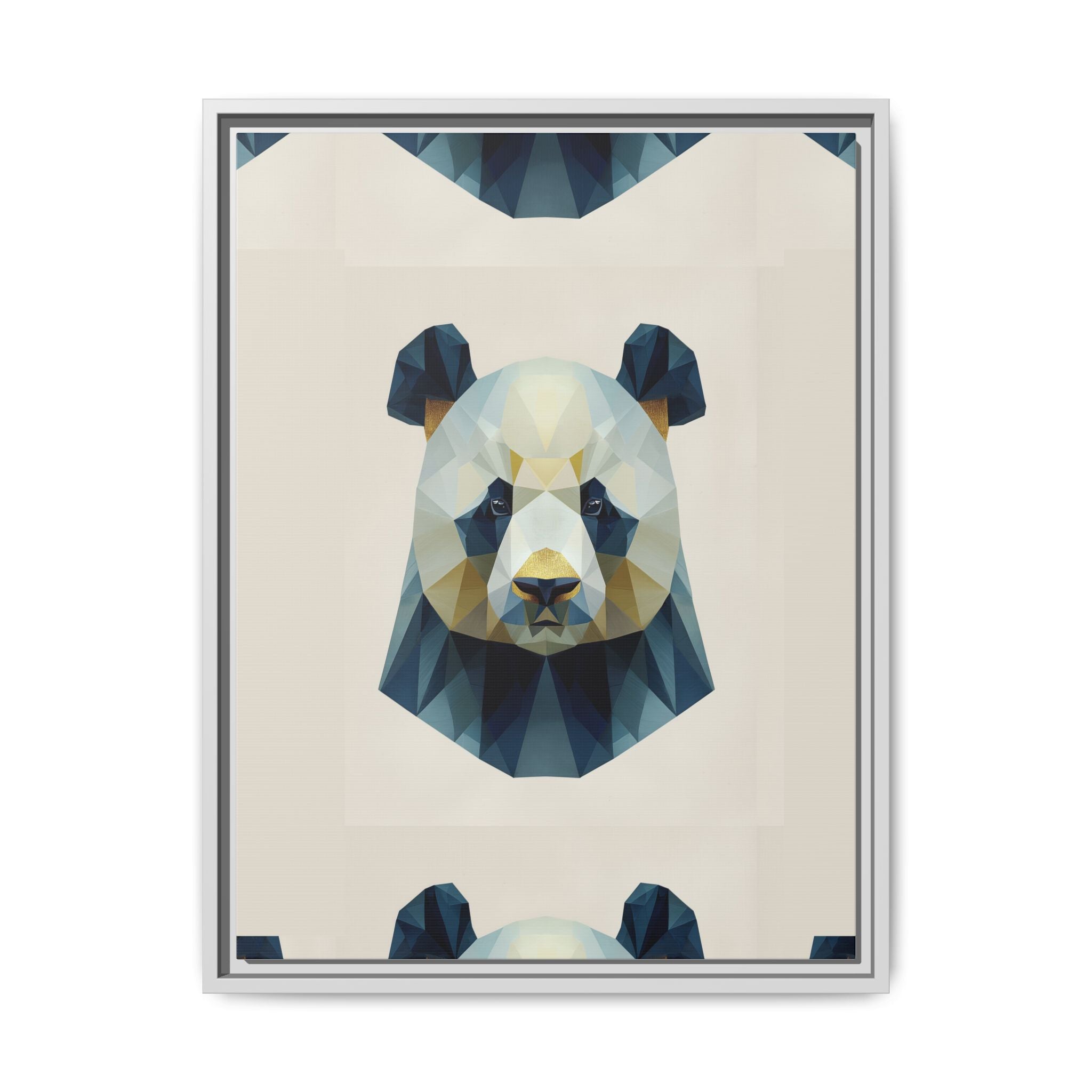 Geometric Panda Prism: Low-Poly Digital Wildlife Art, Minimalist Triangular Design   |  Personalized & Custom Orders Available