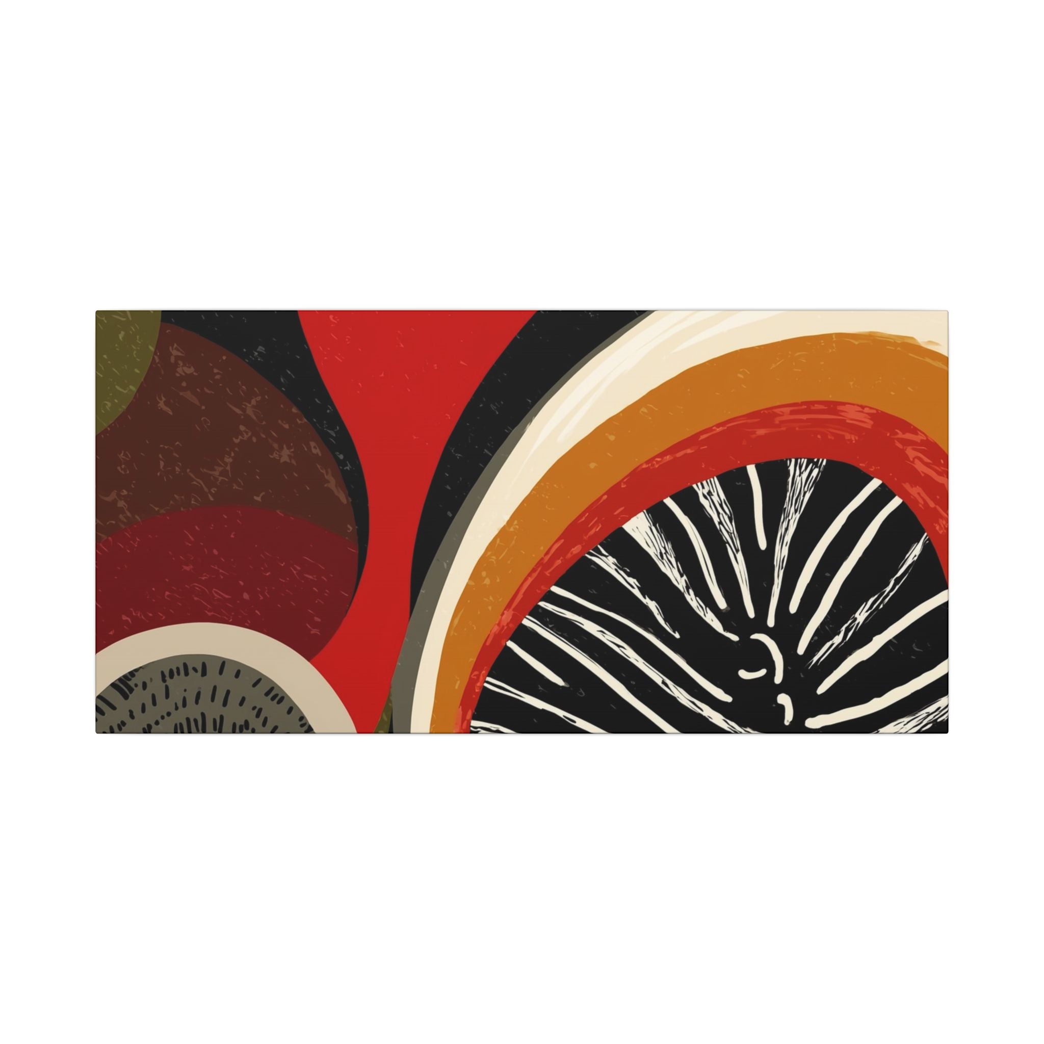 Harmonic Convergence: Organic Geometry, Mid-Century Modern Abstract, Earthy Palette Composition   |   Custom Orders Accepted