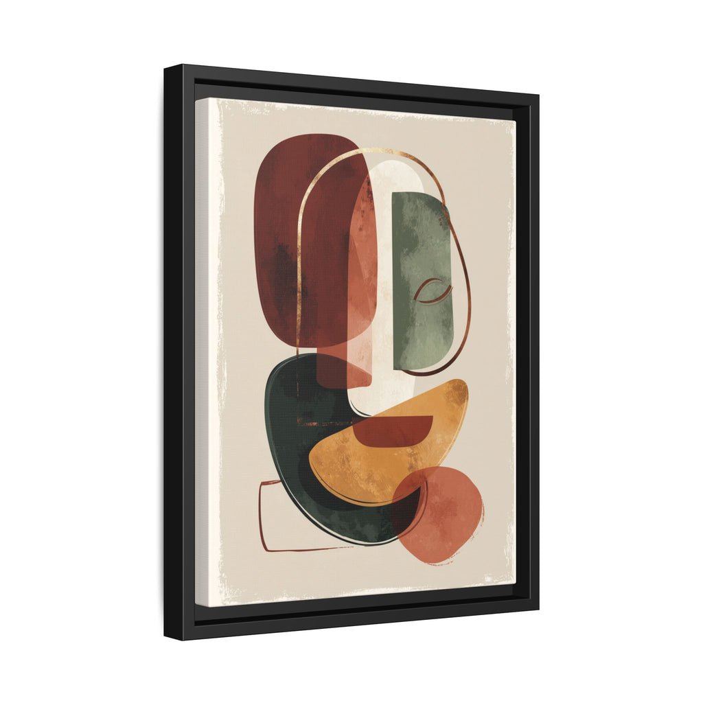 Layered Geometries: Mid-Century Modern Composition, Organic Abstract Design, Translucent Intersecting Shapes   |   Custom Orders Accepted